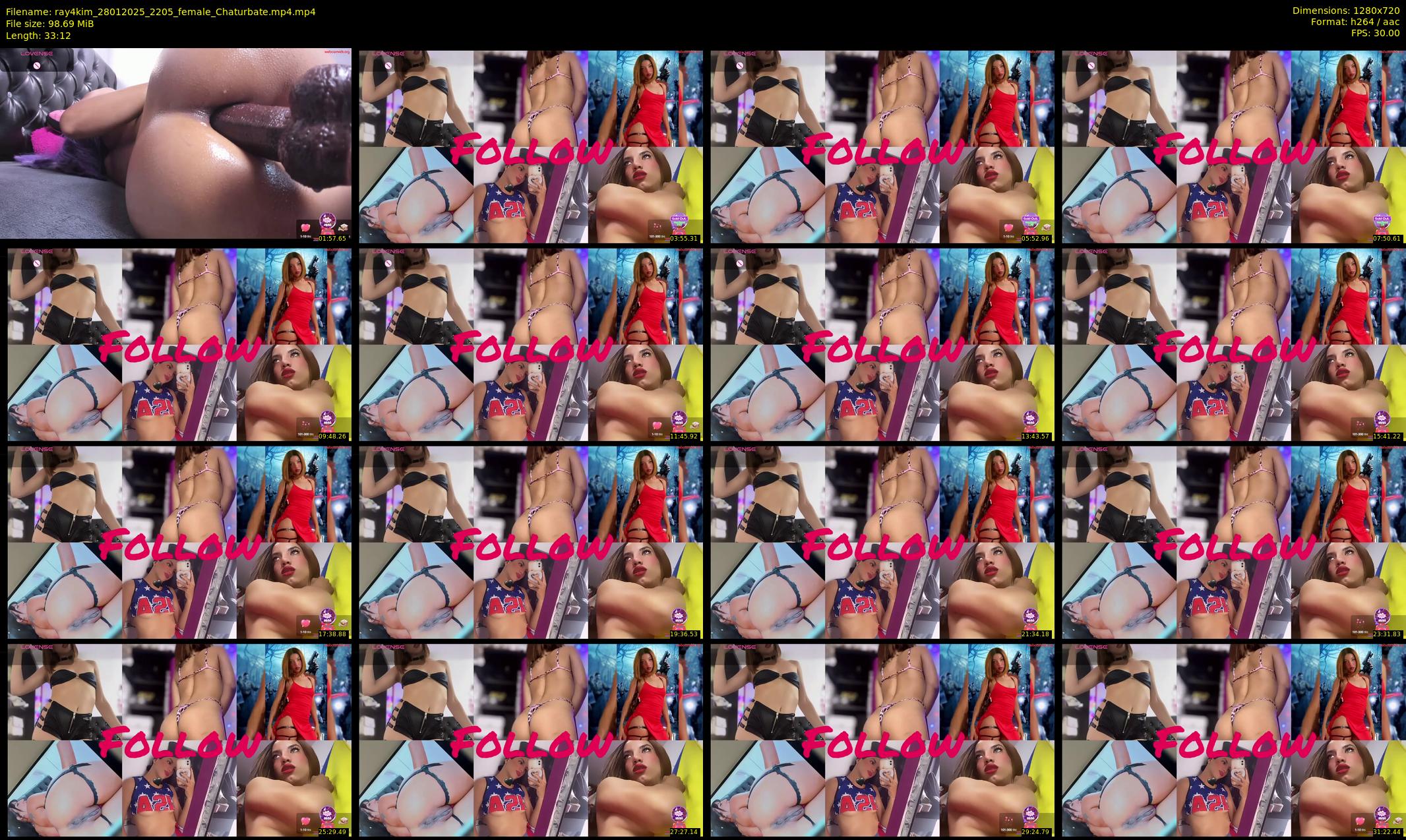 ray4kim — 34 minute Chaturbate couple cam show recording, 720p, Jan 28, 2025