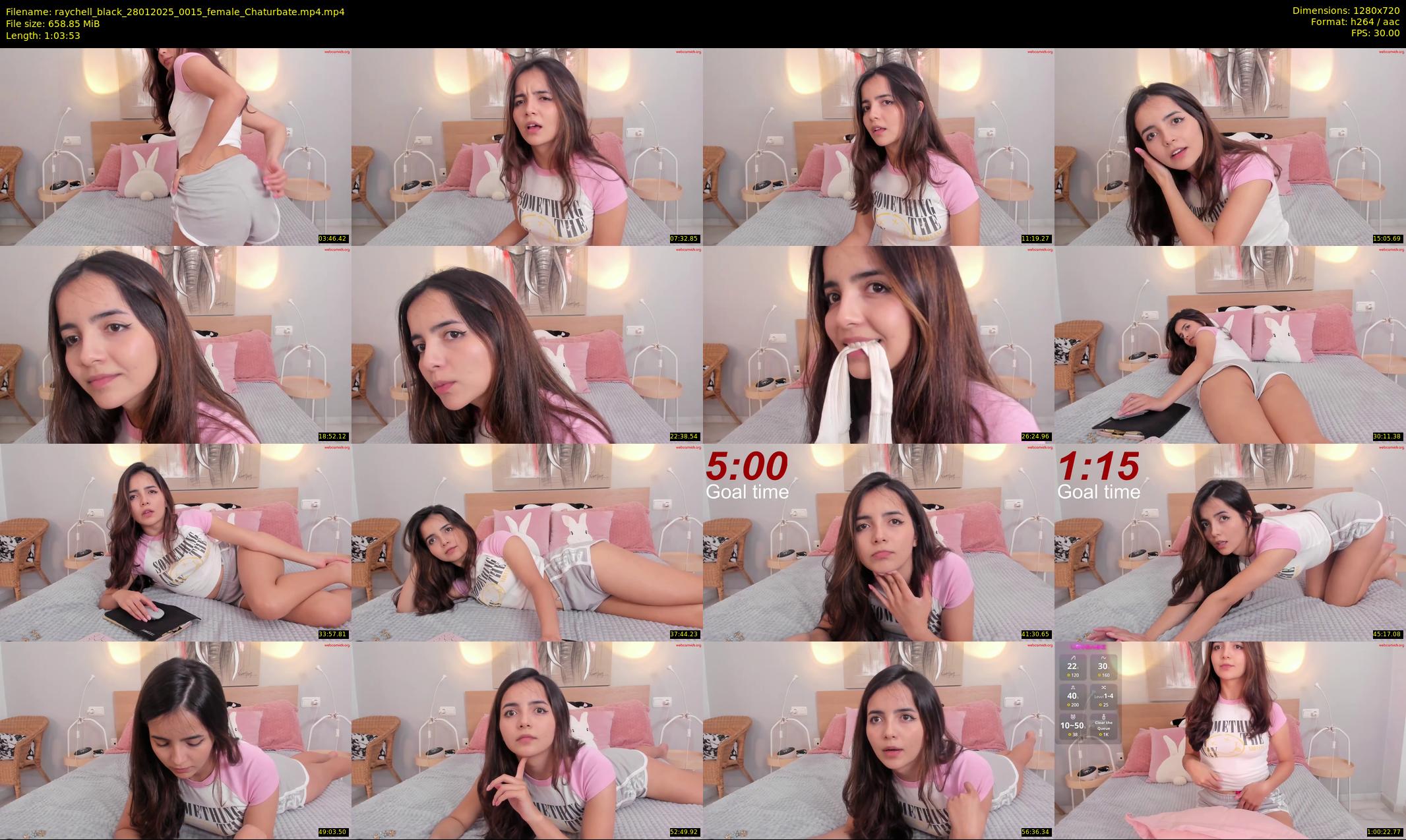 raychell_black — 64 minute Chaturbate female cam show recording, 720p, Jan 28, 2025