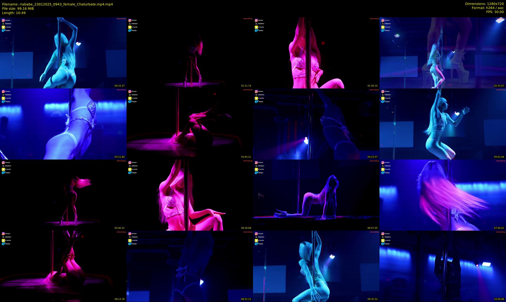 riababe — 11 minute Chaturbate female cam show recording, 720p, Jan 23, 2025