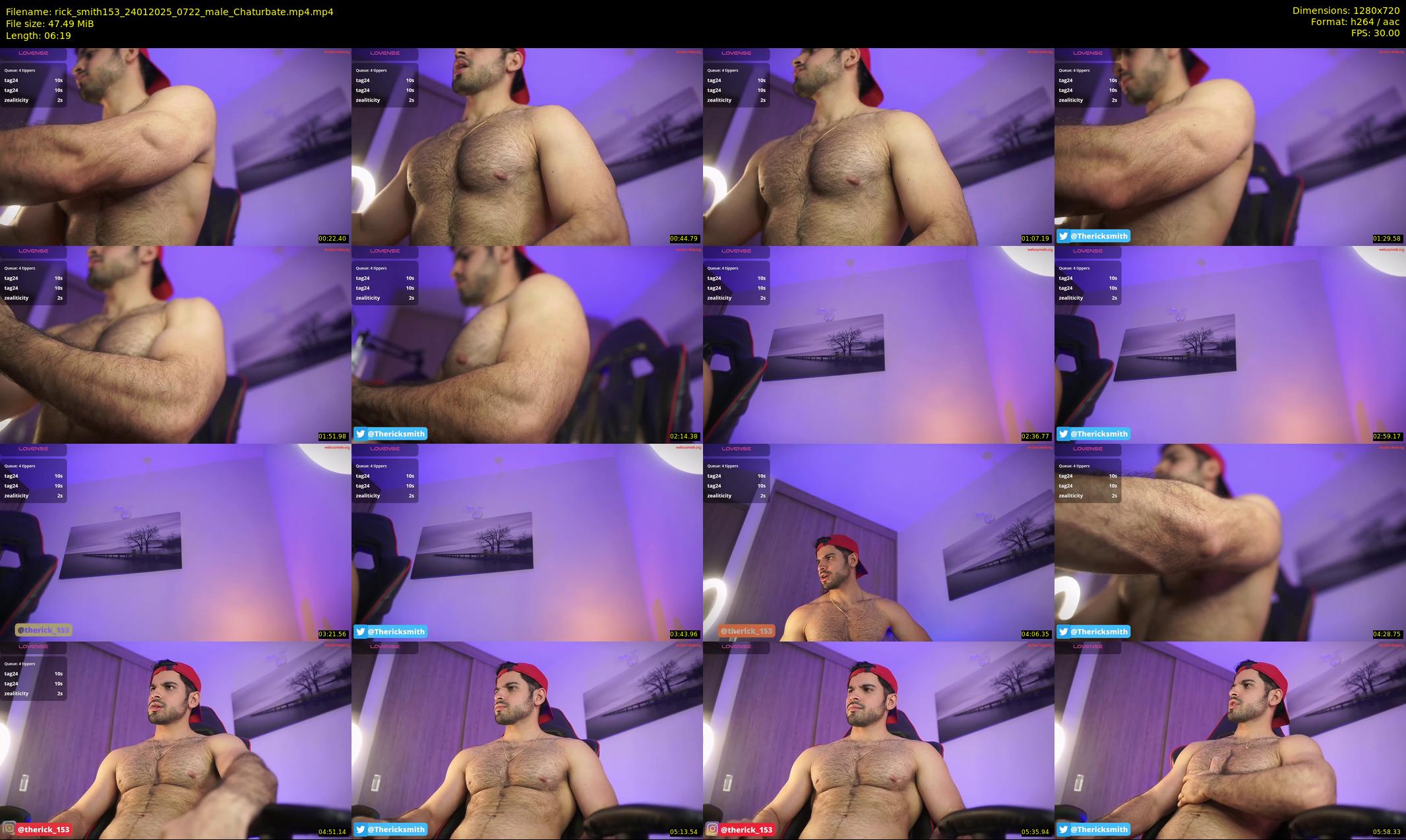rick_smith153 — 7 minute Chaturbate male cam show recording, 720p, Jan 24, 2025