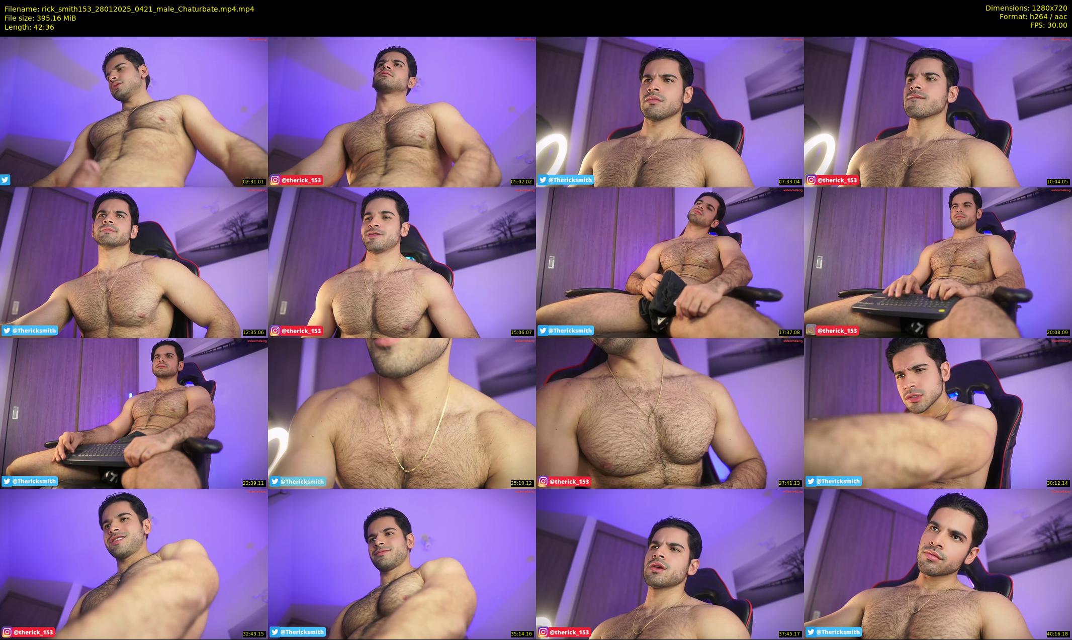 rick_smith153 — 43 minute Chaturbate male cam show recording, 720p, Jan 28, 2025