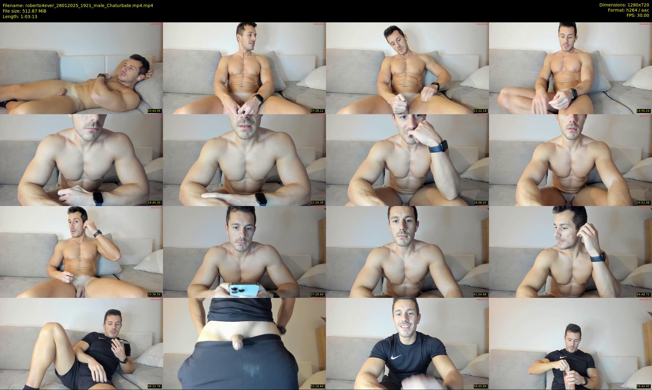 roberto4ever — 64 minute Chaturbate male cam show recording, 720p, Jan 28, 2025