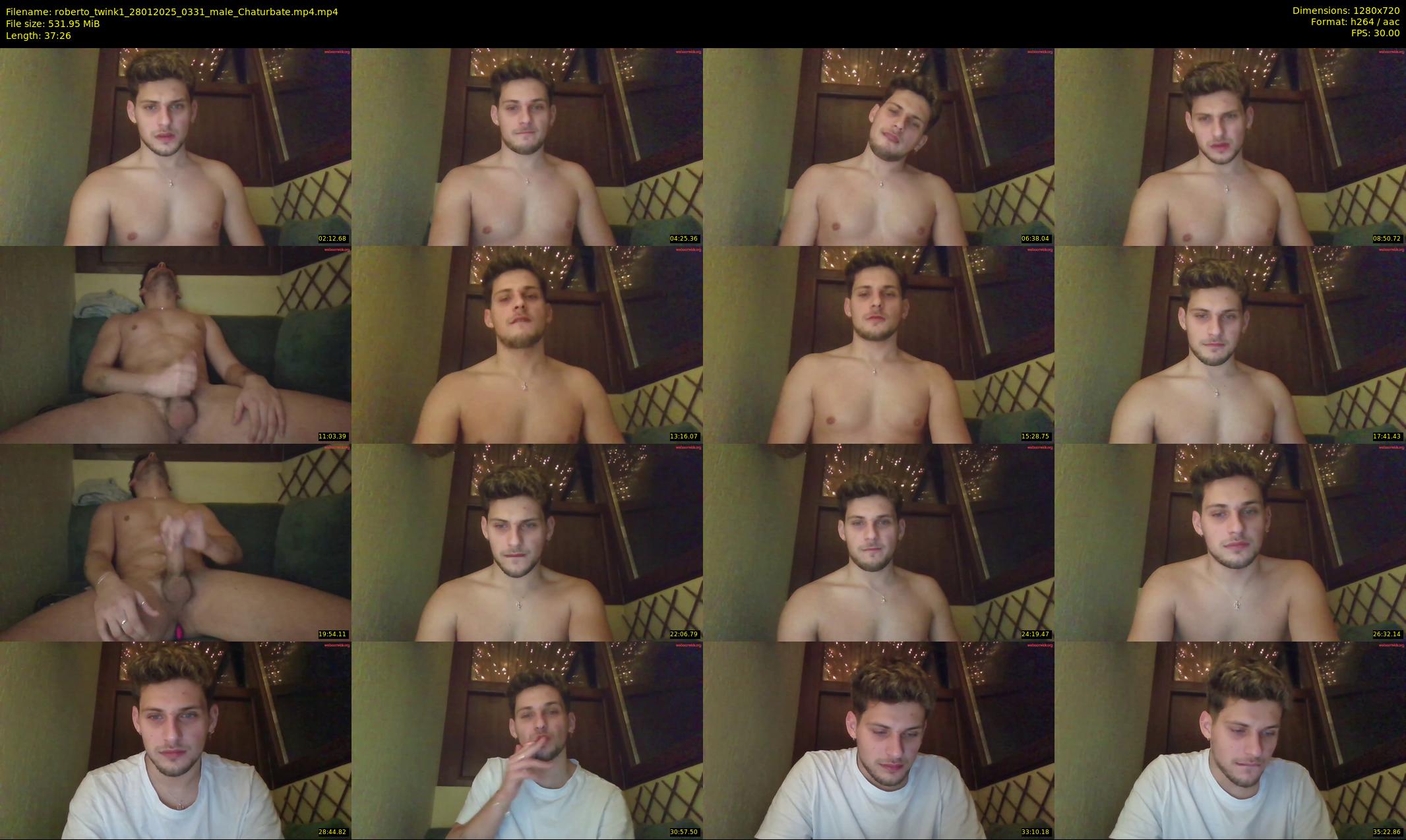 roberto_twink1 — 38 minute Chaturbate male cam show recording, 720p, Jan 28, 2025