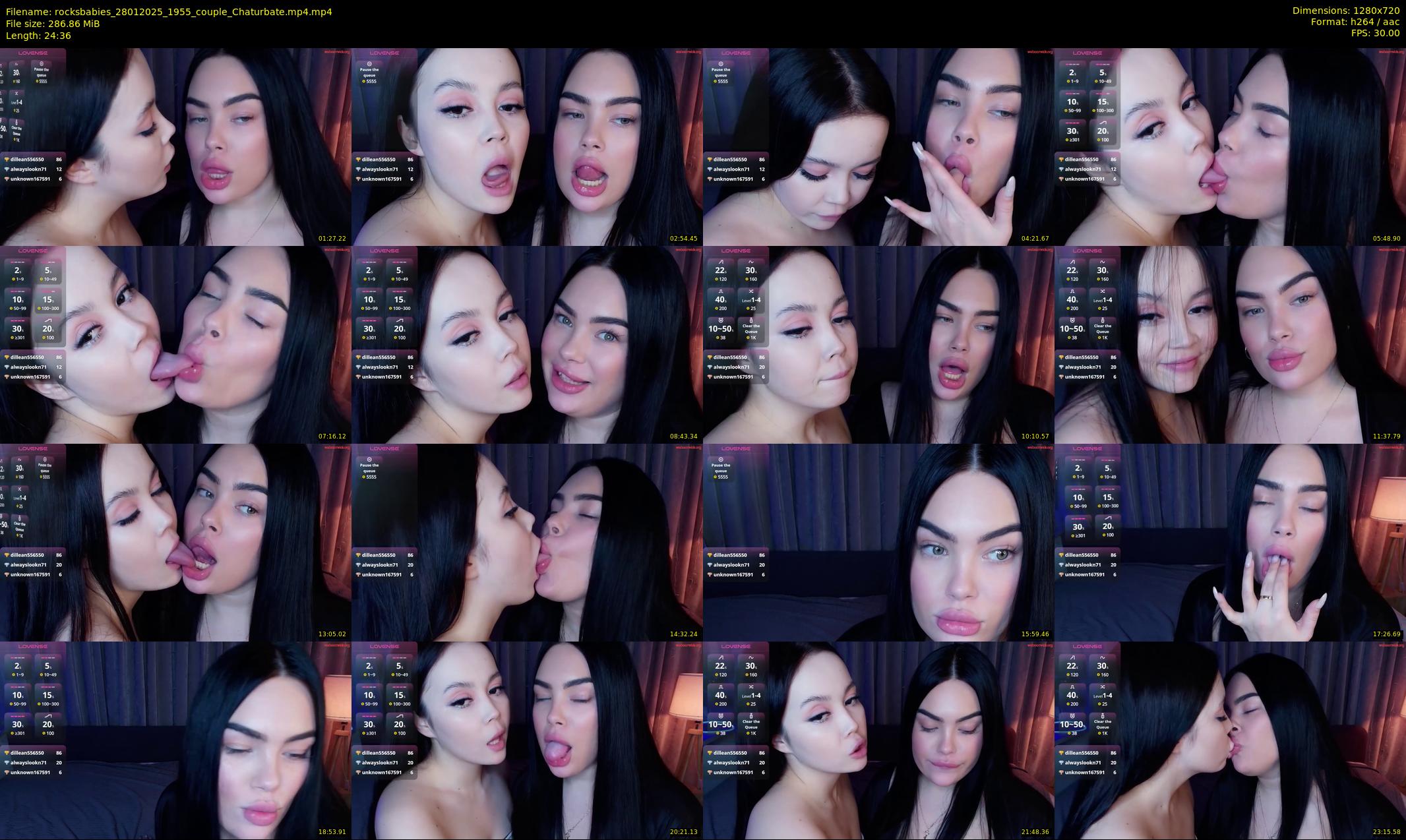 rocksbabies — 25 minute Chaturbate female cam show recording, 720p, Jan 28, 2025