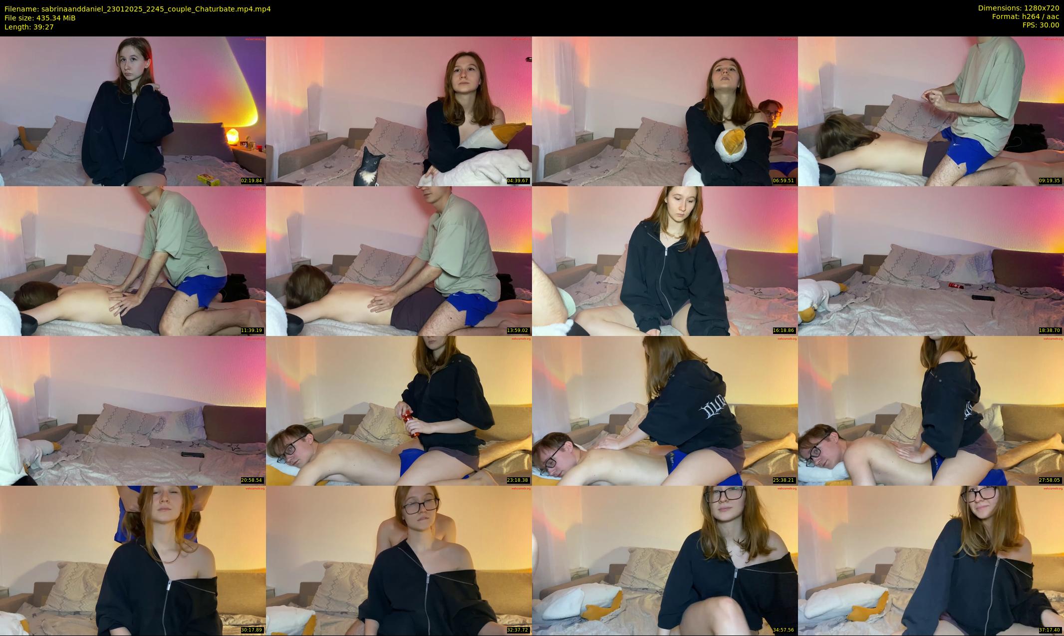 sabrinaanddaniel — 40 minute Chaturbate couple cam show recording, 720p, Jan 23, 2025