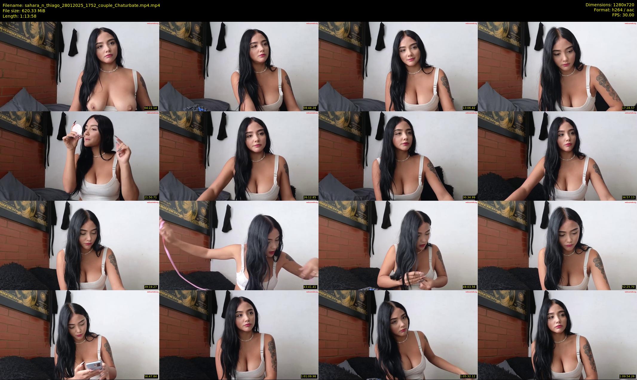 sahara_n_thiago — 74 minute Chaturbate couple cam show recording, 720p, Jan 28, 2025
