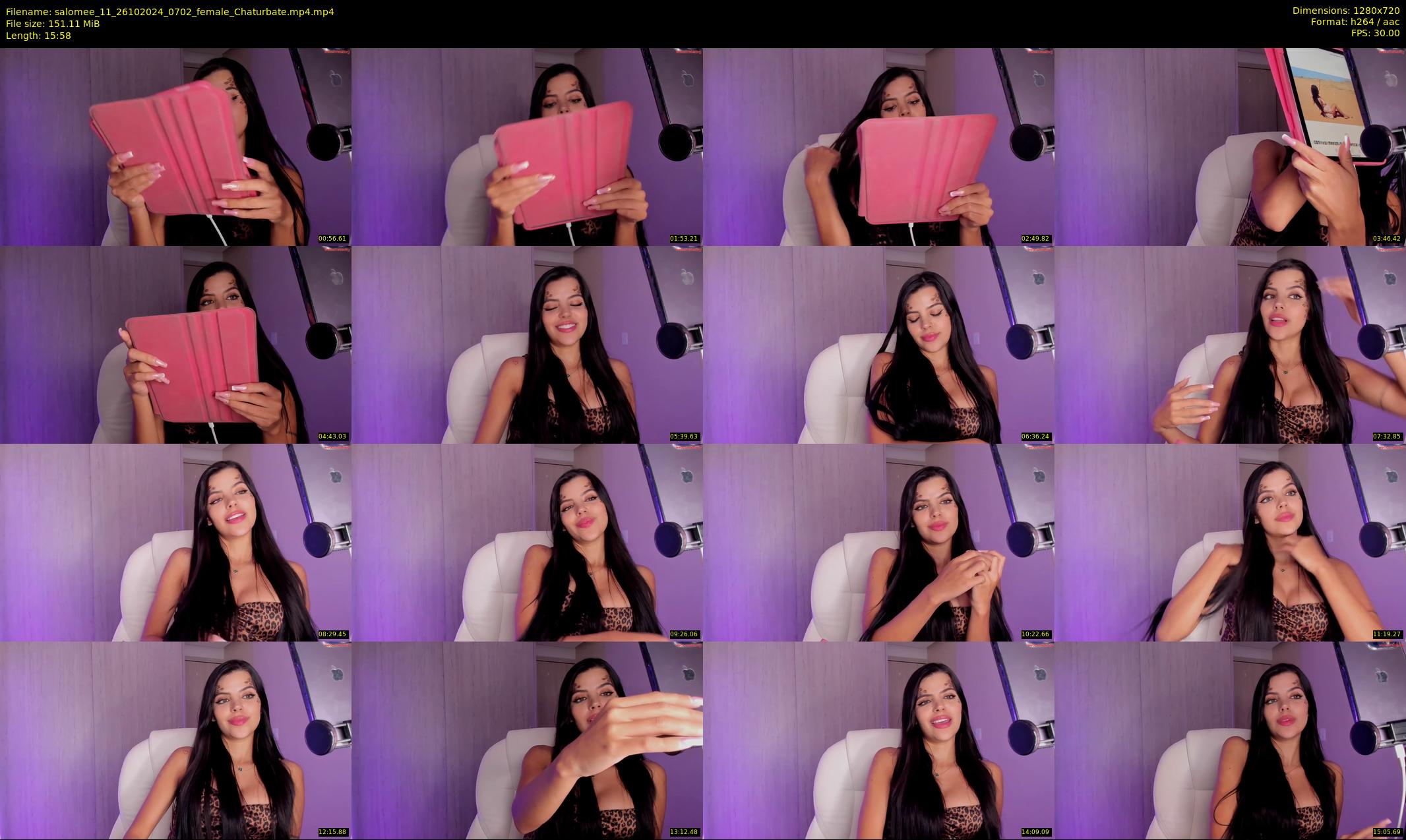 salomee_11 — 16 minute Chaturbate female cam show recording, 720p, Oct 26, 2024