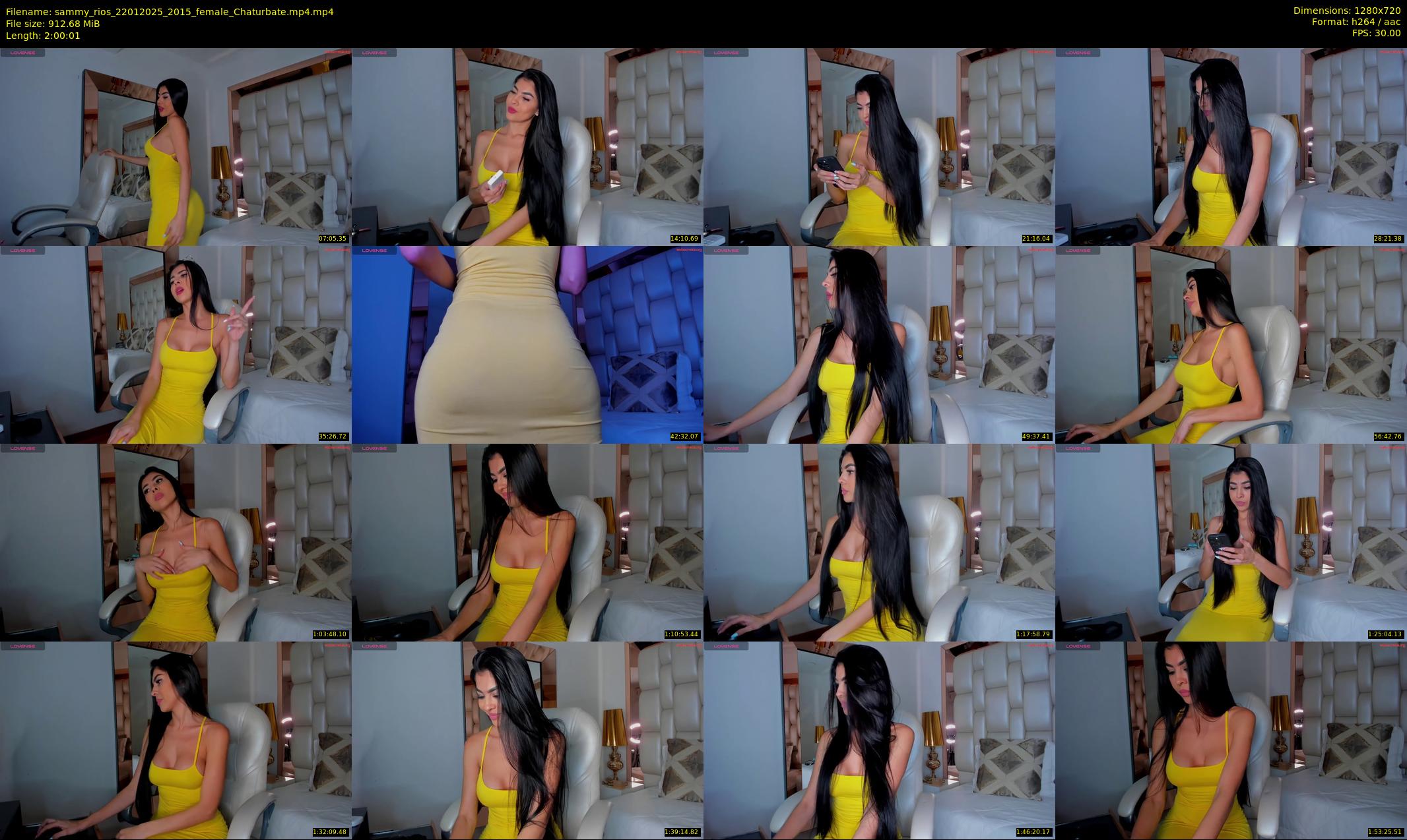 sammy_rios — 121 minute Chaturbate female cam show recording, 720p, Jan 22, 2025