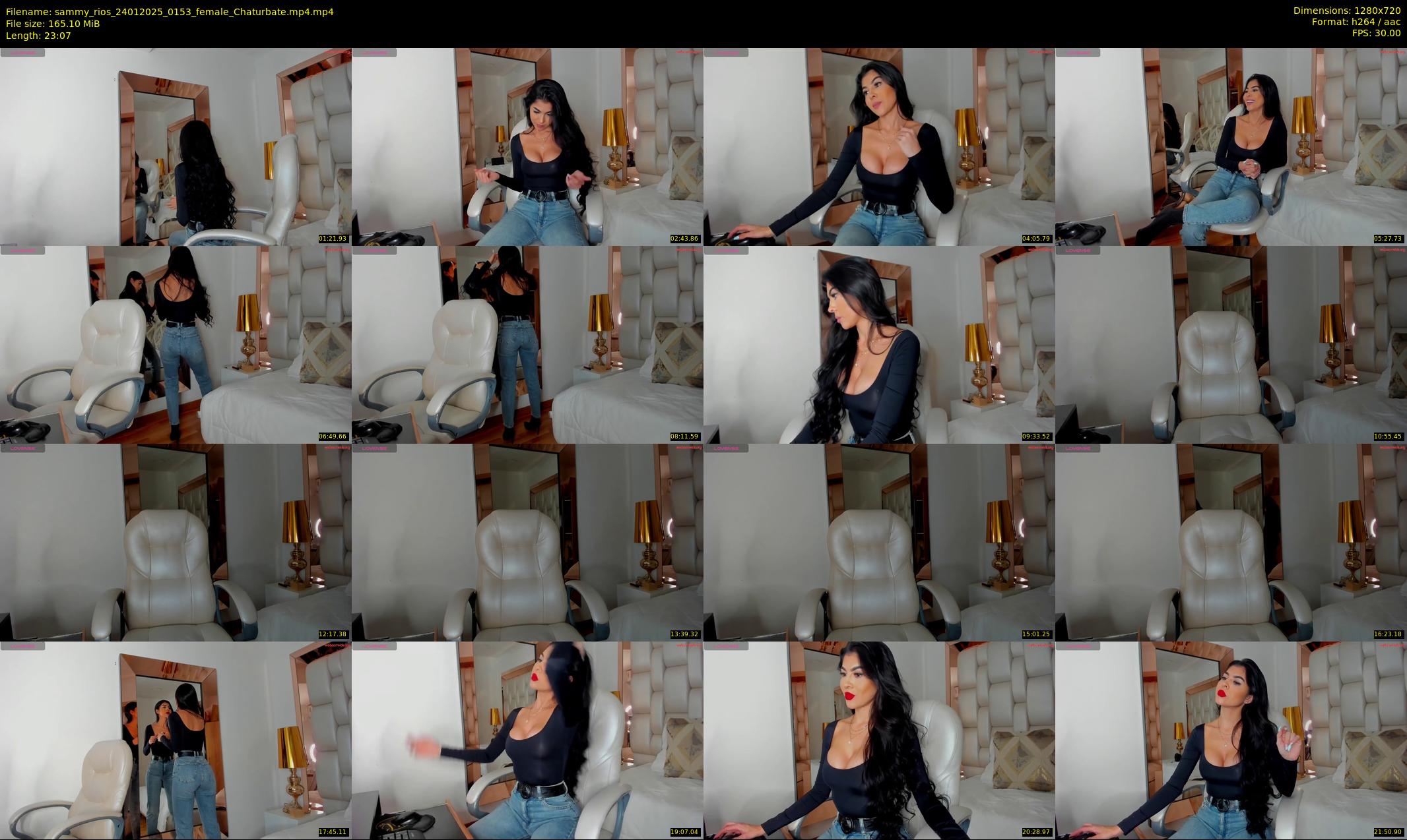 sammy_rios — 24 minute Chaturbate female cam show recording, 720p, Jan 24, 2025