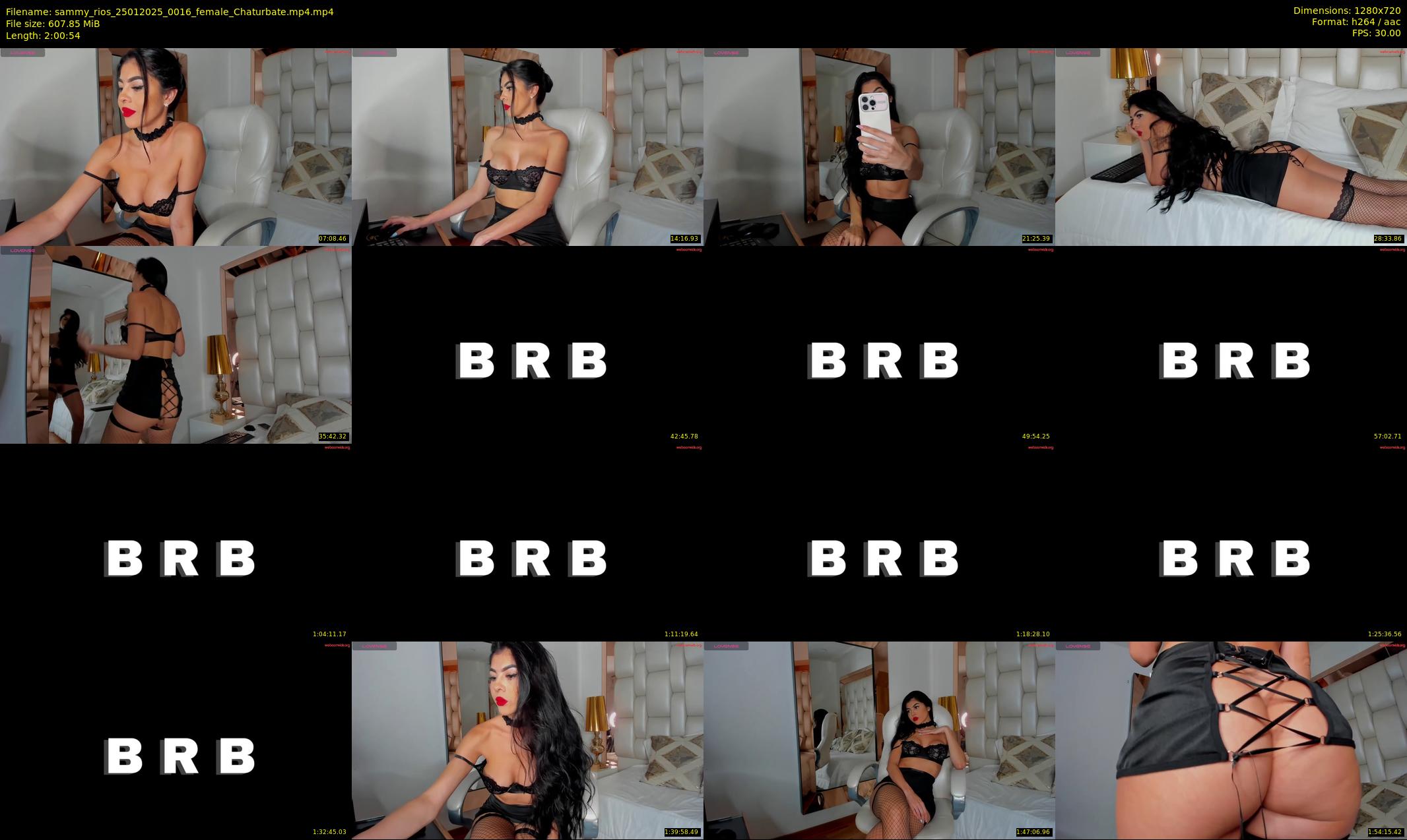 sammy_rios — 121 minute Chaturbate female cam show recording, 720p, Jan 25, 2025