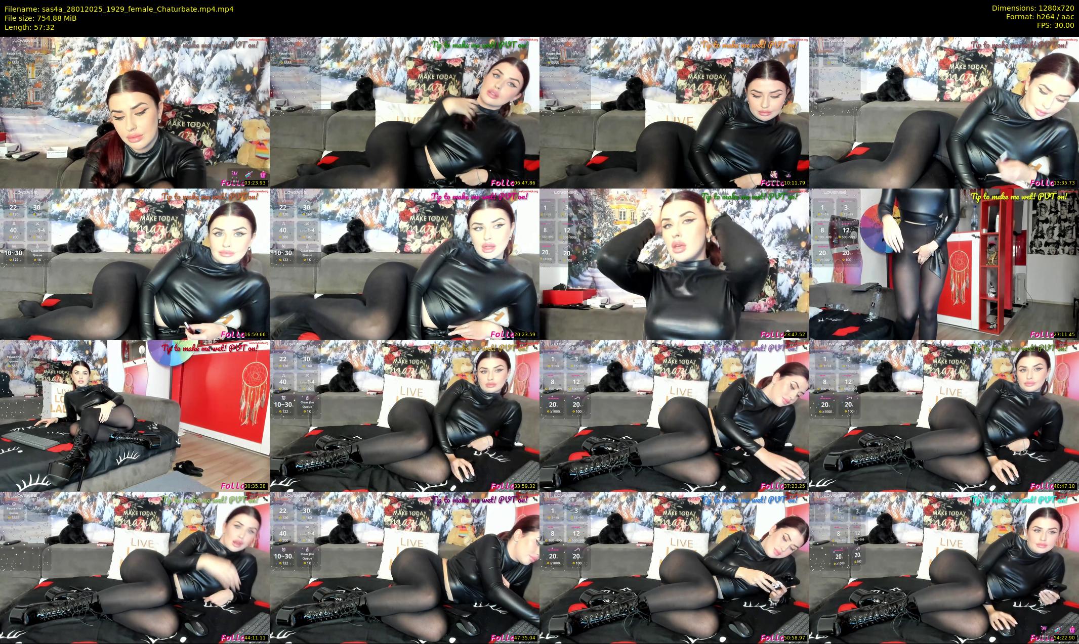 sas4a — 58 minute Chaturbate female cam show recording, 720p, Jan 28, 2025