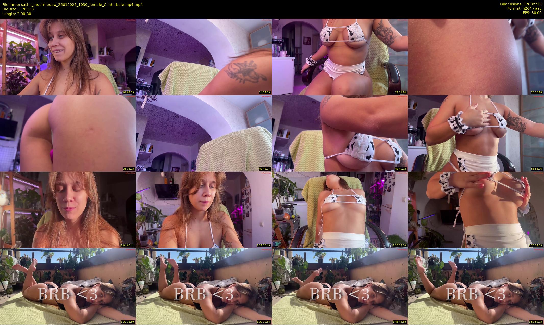 sasha_moormeoow — 121 minute Chaturbate female cam show recording, 720p, Jan 26, 2025