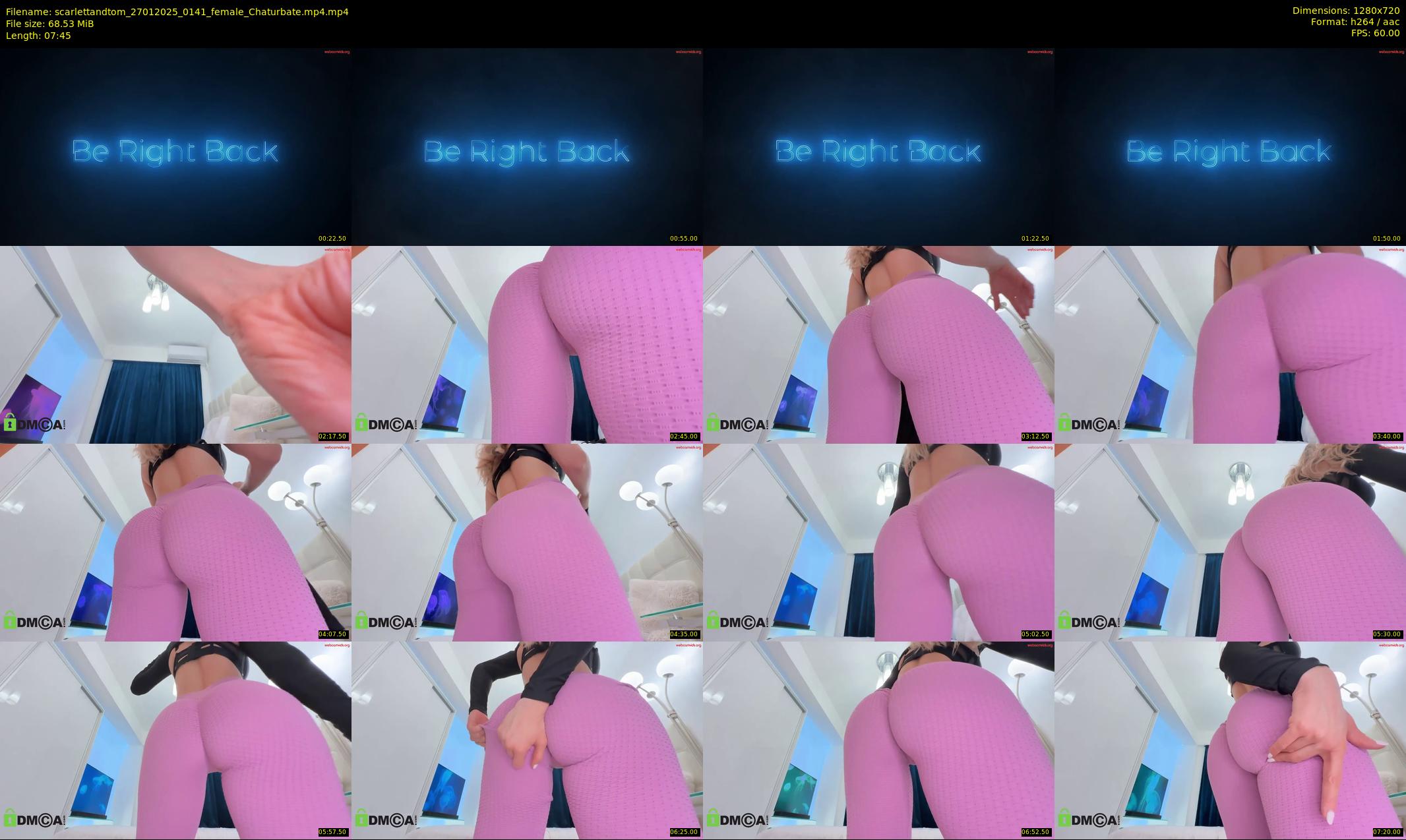 scarlettandtom — 8 minute Chaturbate couple cam show recording, 720p, Jan 27, 2025