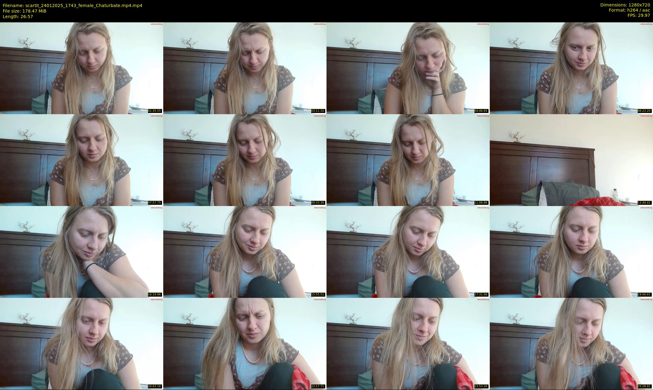 scartit — 27 minute Chaturbate female cam show recording, 720p, Jan 24, 2025