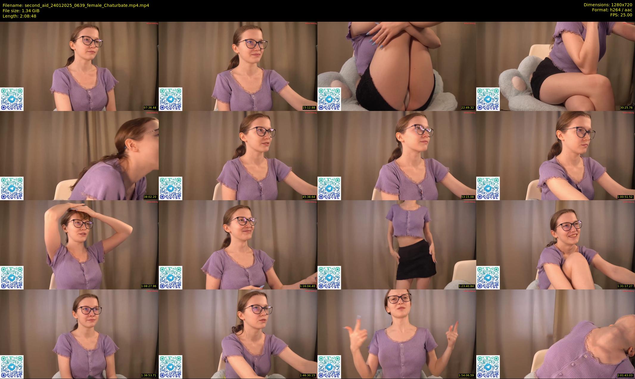 second_aid — 129 minute Chaturbate female cam show recording, 720p, Jan 24, 2025