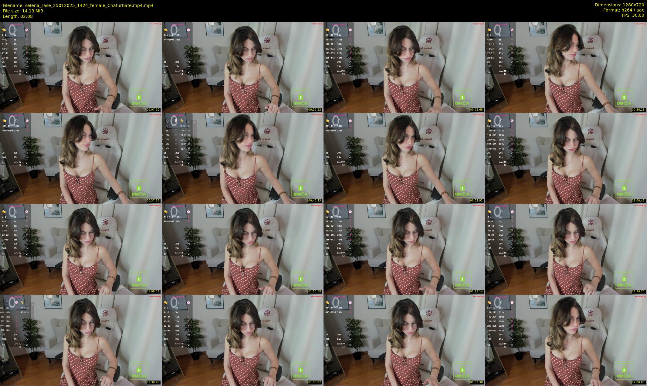 selena_rase — 3 minute Chaturbate female cam show recording, 720p, Jan 25, 2025