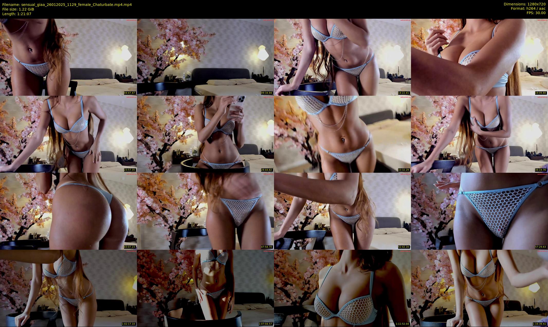 sensual_giaa — 82 minute Chaturbate female cam show recording, 720p, Jan 26, 2025