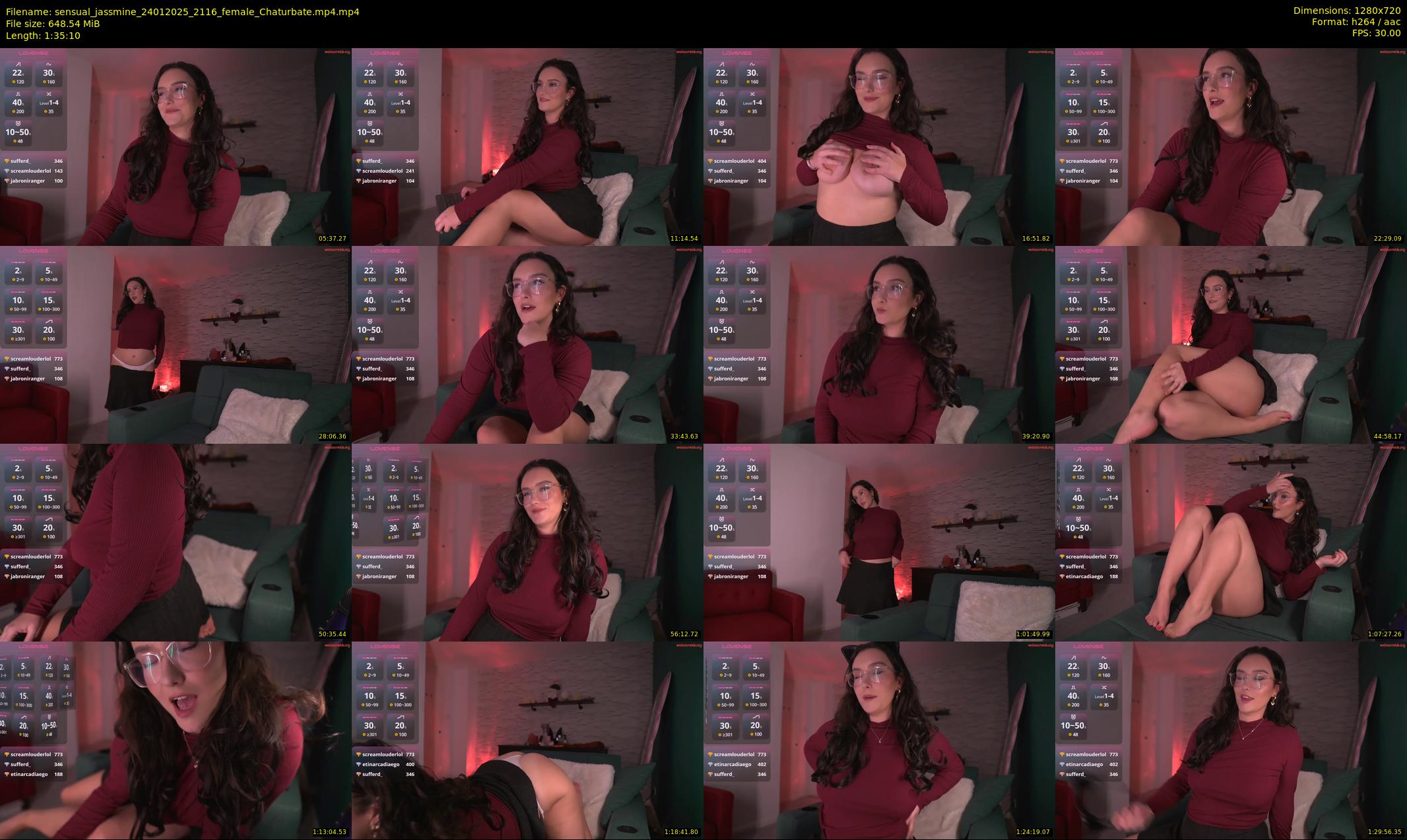 sensual_jassmine — 96 minute Chaturbate female cam show recording, 720p, Jan 24, 2025