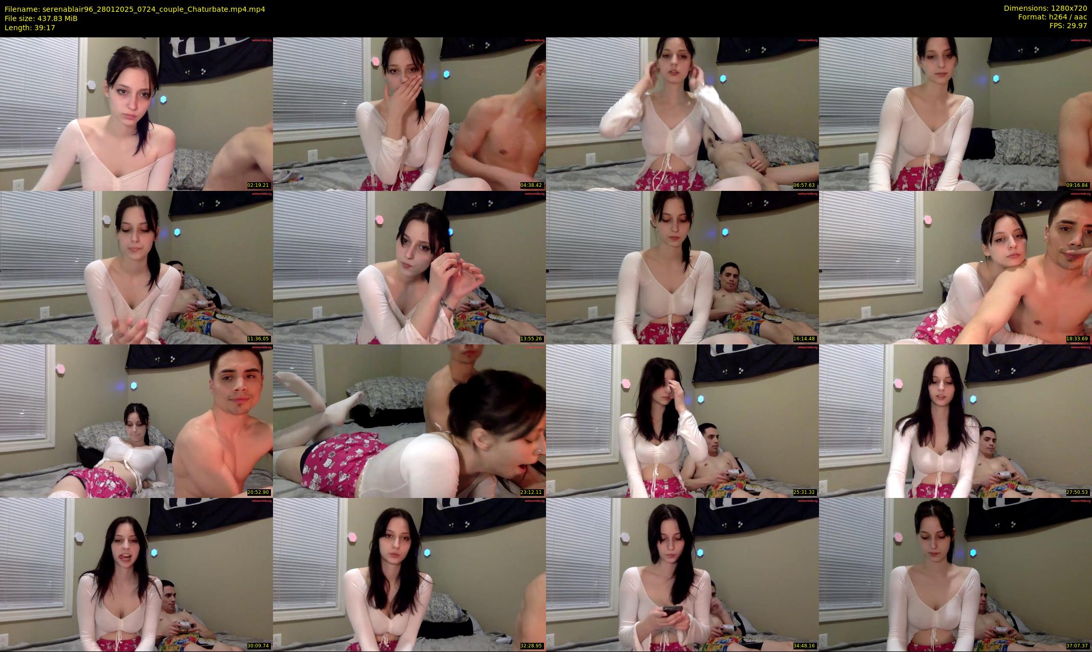 serenablair96 — 40 minute Chaturbate couple cam show recording, 720p, Jan 28, 2025
