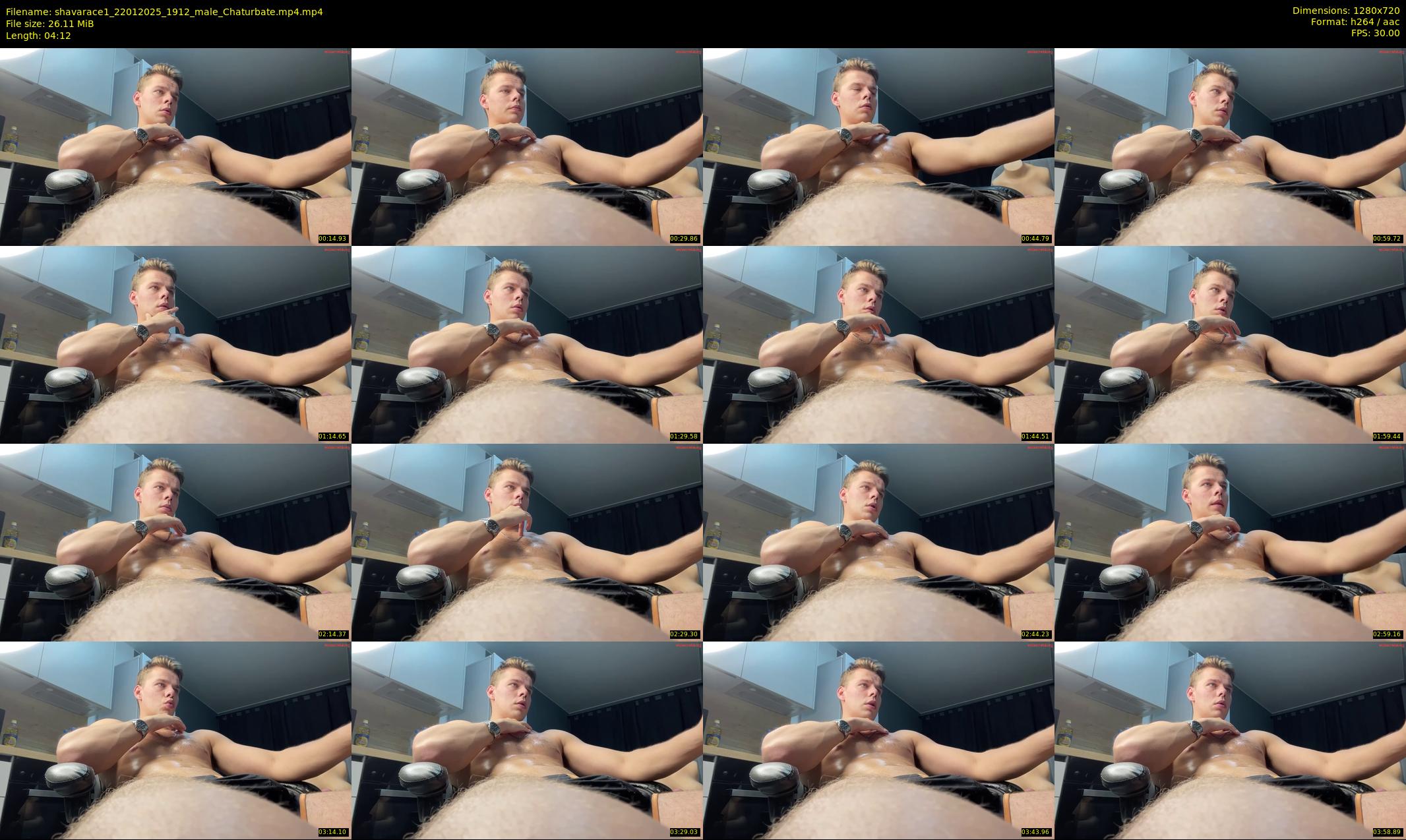 shavarace1 — 5 minute Chaturbate male cam show recording, 720p, Jan 22, 2025