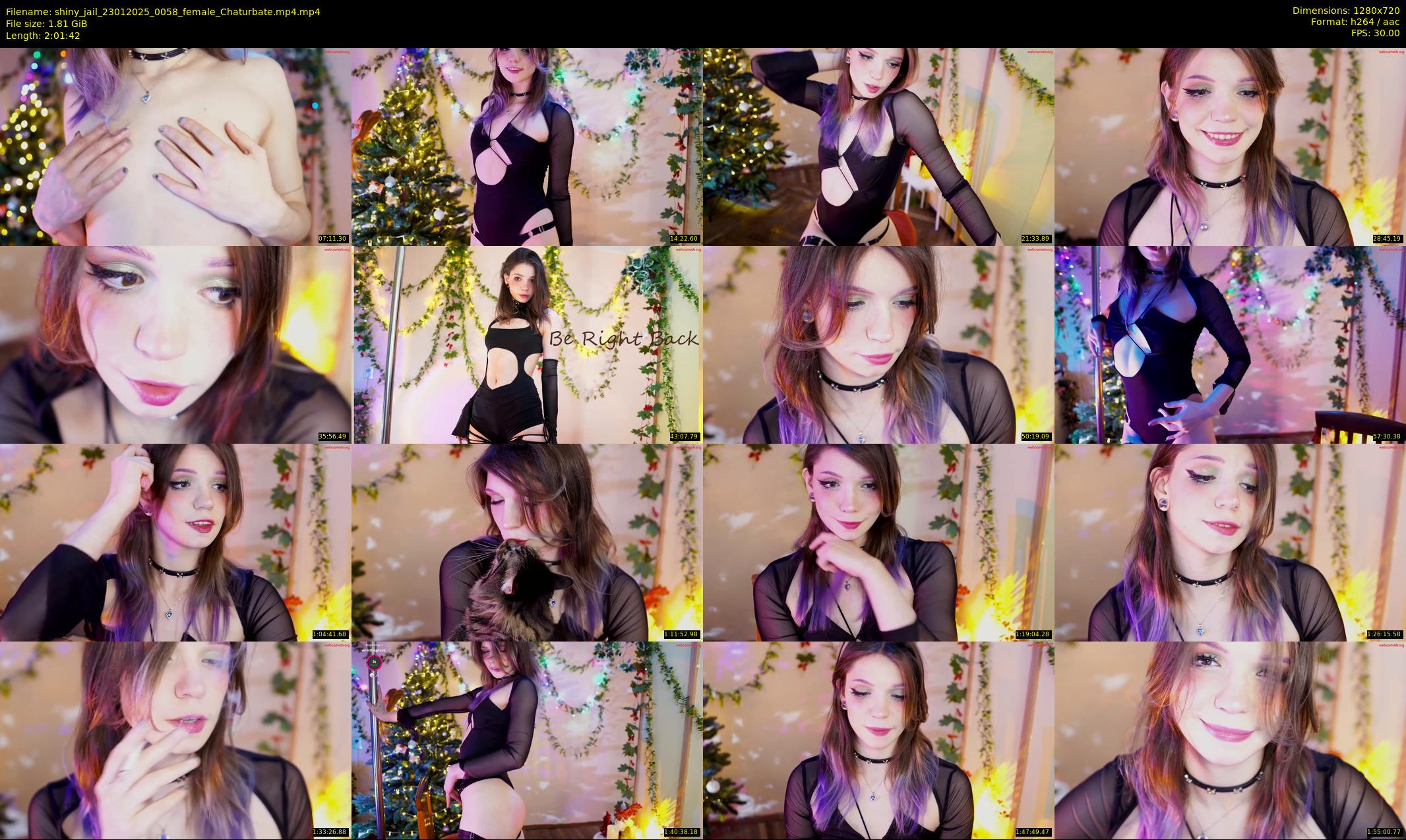 shiny_jail — 122 minute Chaturbate female cam show recording, 720p, Jan 23, 2025