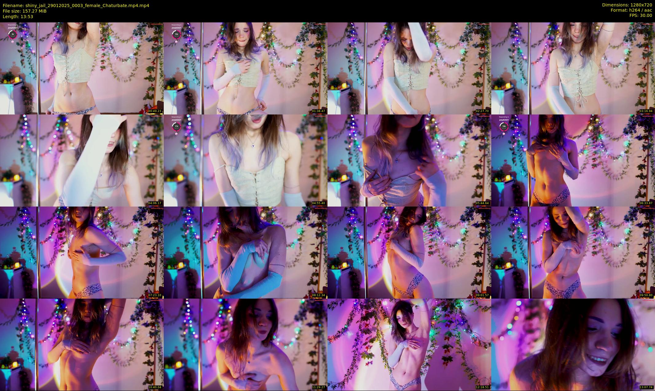 shiny_jail — 14 minute Chaturbate female cam show recording, 720p, Jan 29, 2025
