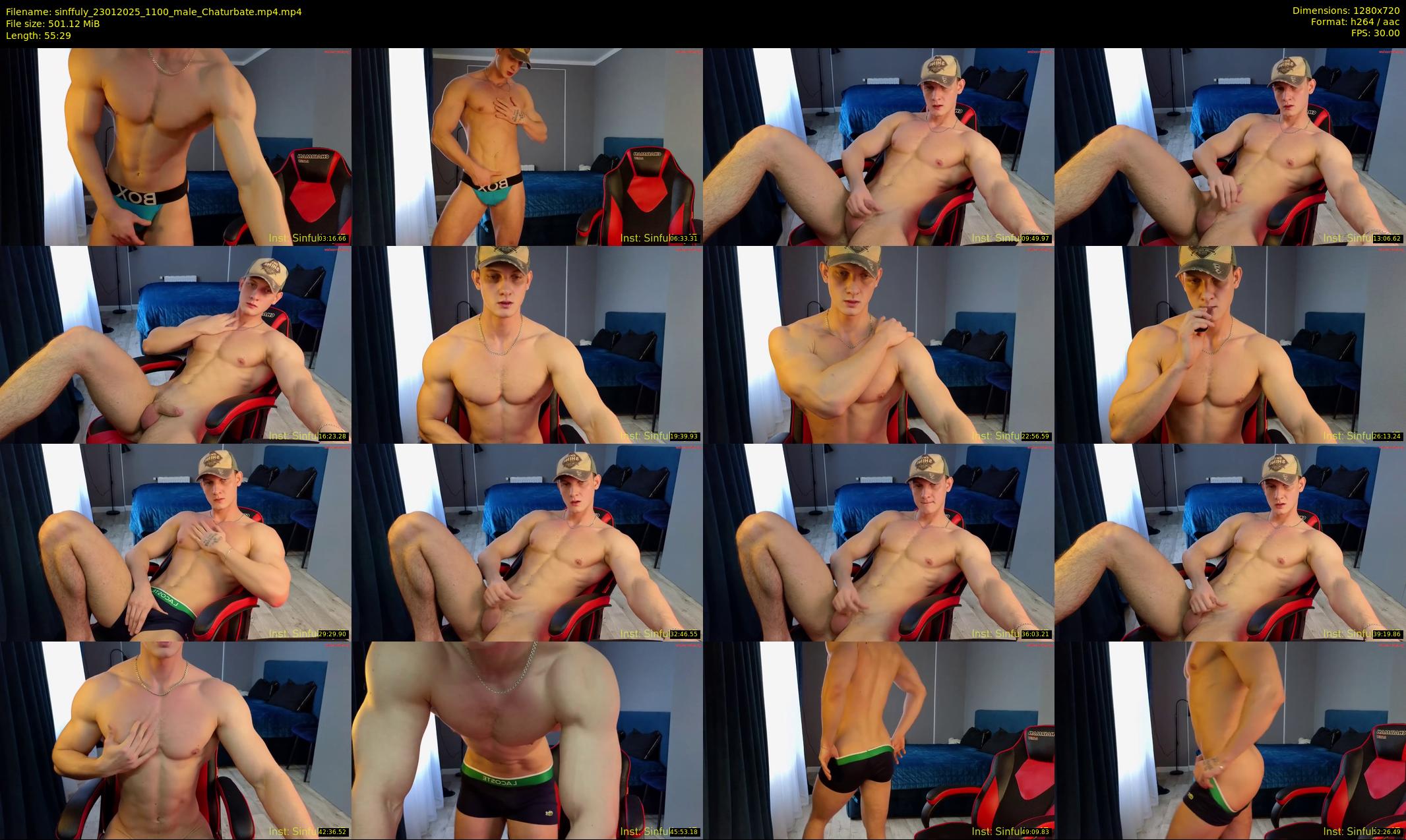 sinffuly — 56 minute Chaturbate male cam show recording, 720p, Jan 23, 2025