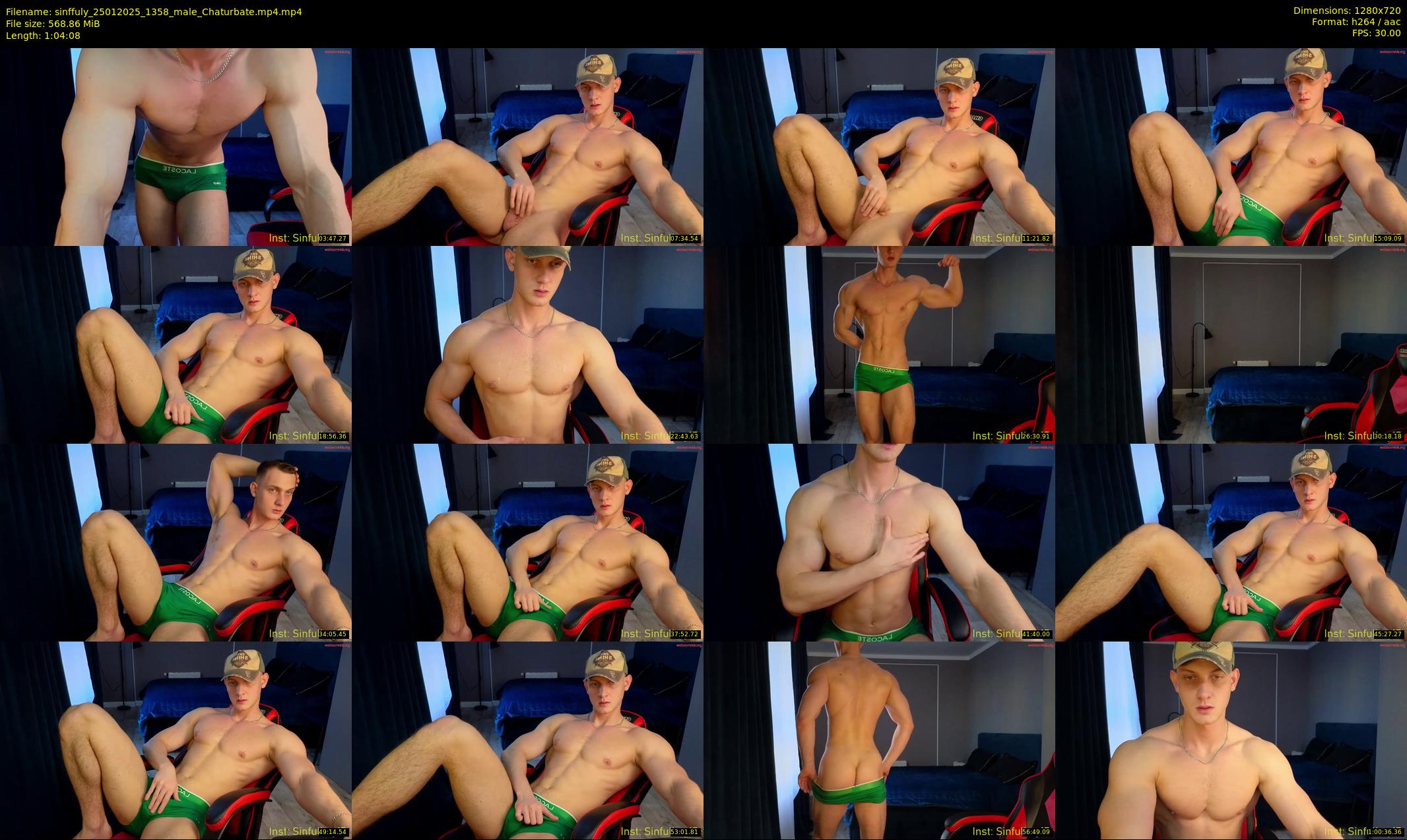 sinffuly — 65 minute Chaturbate male cam show recording, 720p, Jan 25, 2025