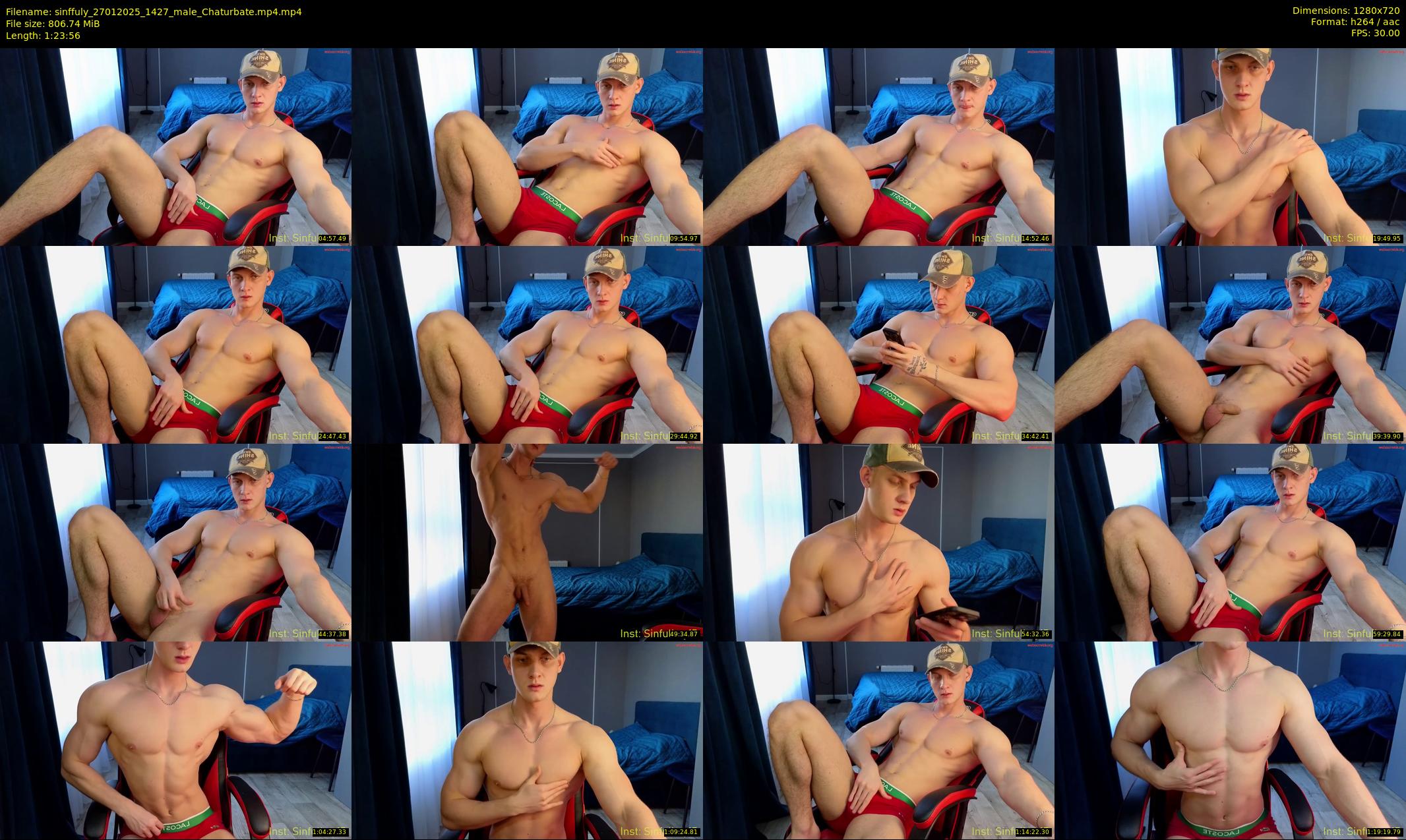 sinffuly — 84 minute Chaturbate male cam show recording, 720p, Jan 27, 2025