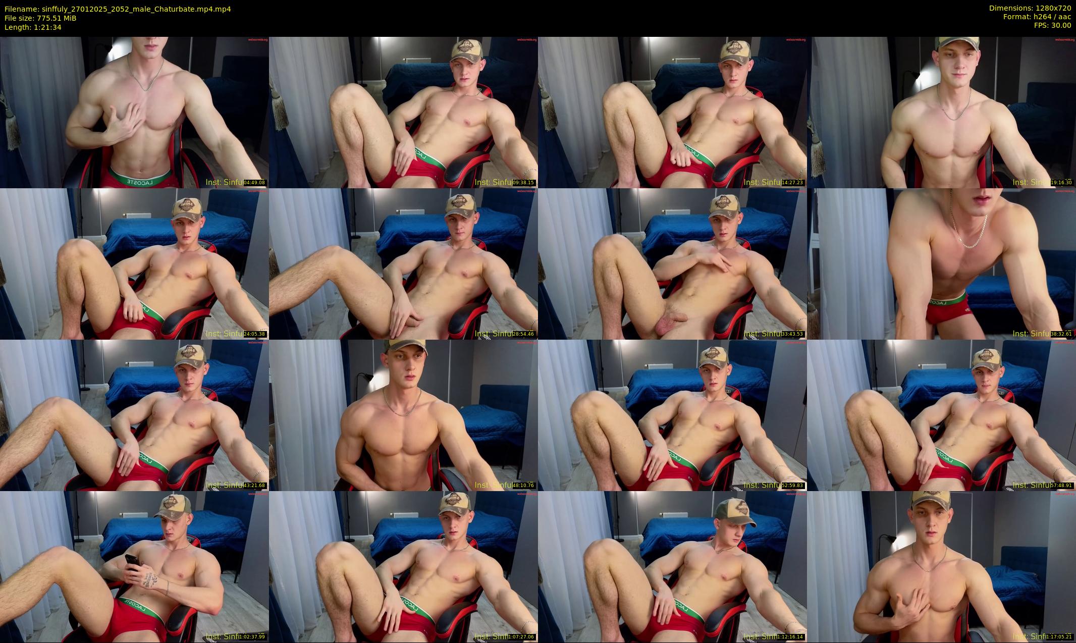 sinffuly — 82 minute Chaturbate male cam show recording, 720p, Jan 27, 2025