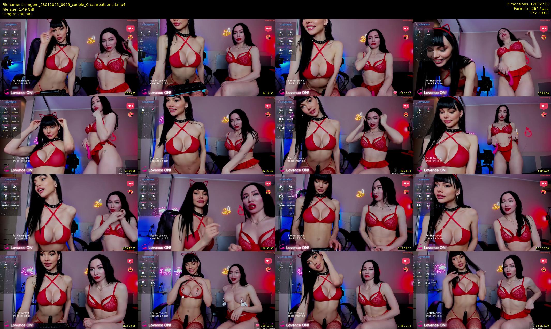 slemgem — 120 minute Chaturbate couple cam show recording, 720p, Jan 28, 2025
