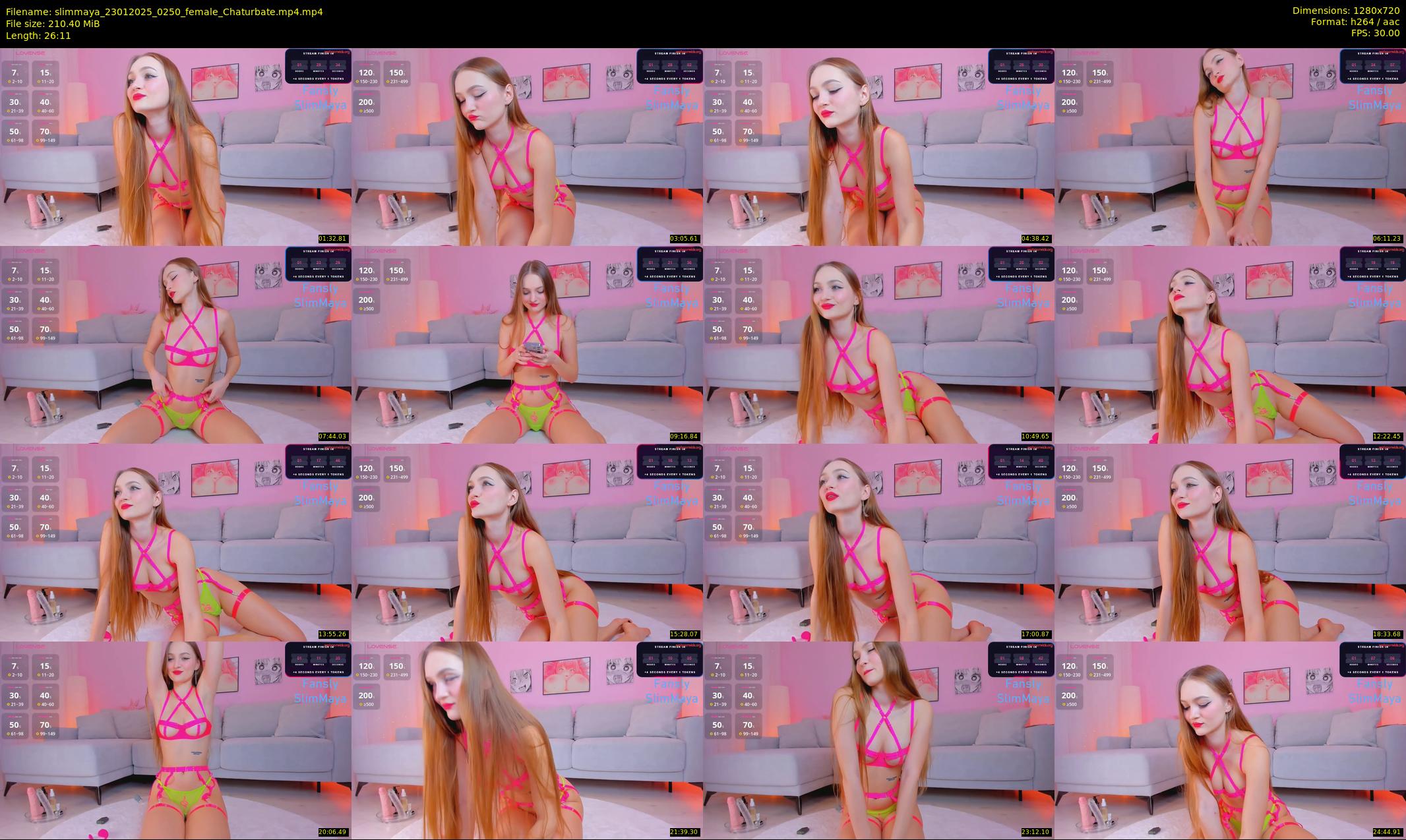 slimmaya — 27 minute Chaturbate female cam show recording, 720p, Jan 23, 2025