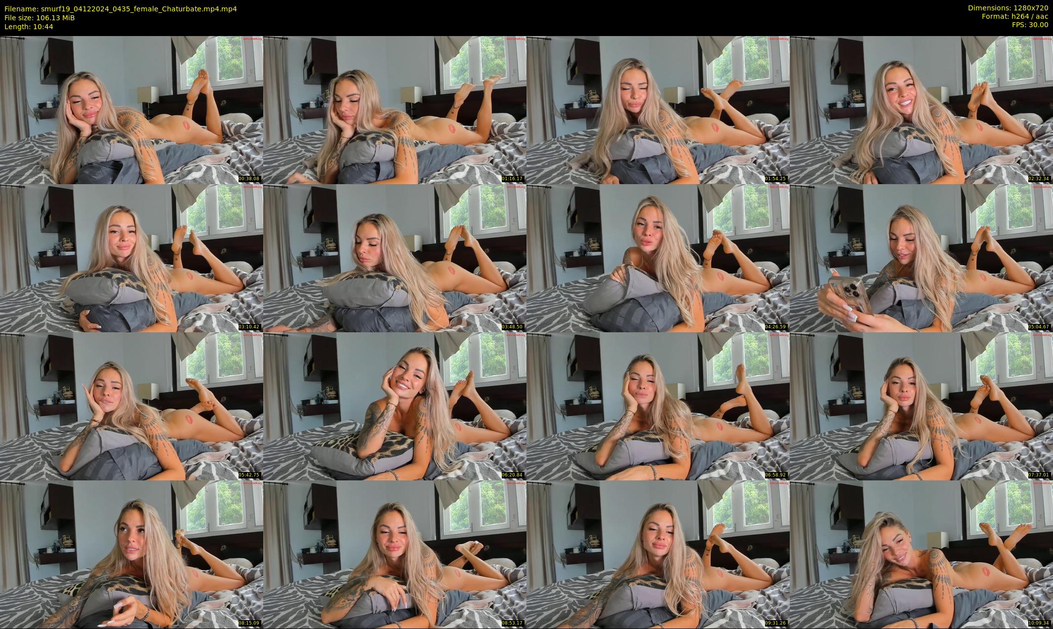 smurf19 — 11 minute Chaturbate female cam show recording, 720p, Dec 4, 2024