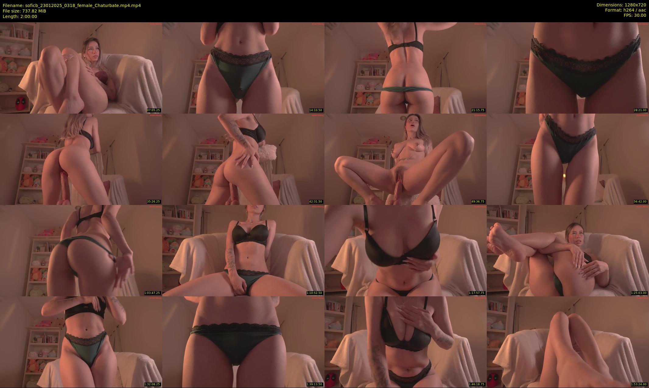 soficb — 120 minute Chaturbate female cam show recording, 720p, Jan 23, 2025