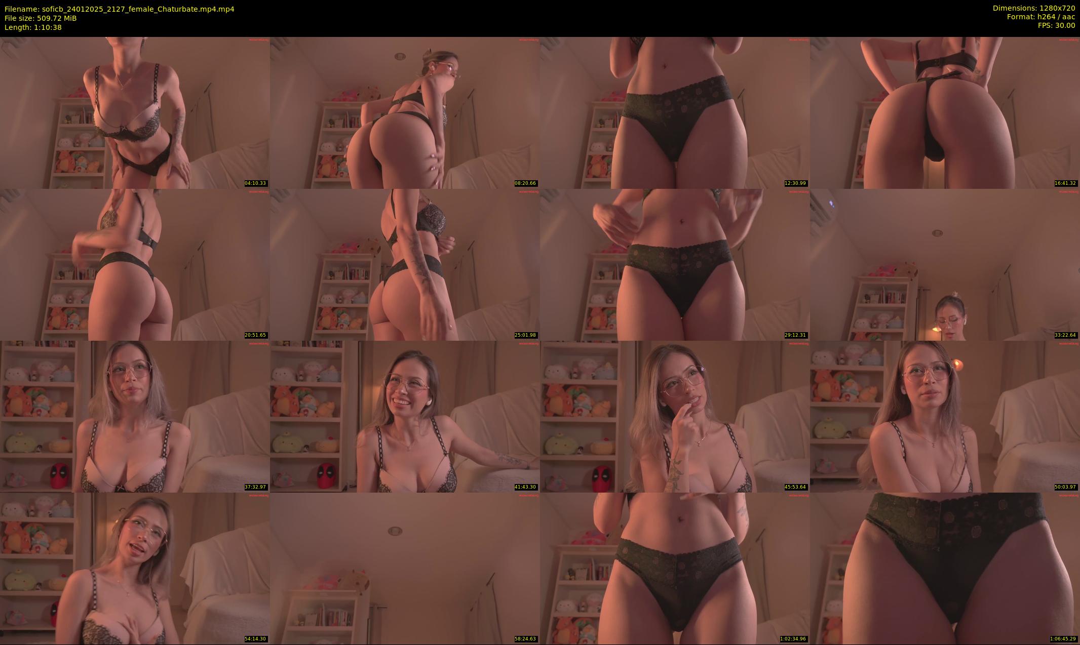 soficb — 71 minute Chaturbate female cam show recording, 720p, Jan 24, 2025