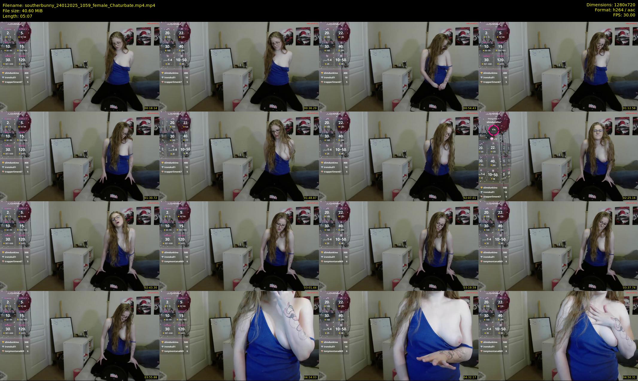 southerbunny — 6 minute Chaturbate female cam show recording, 720p, Jan 24, 2025