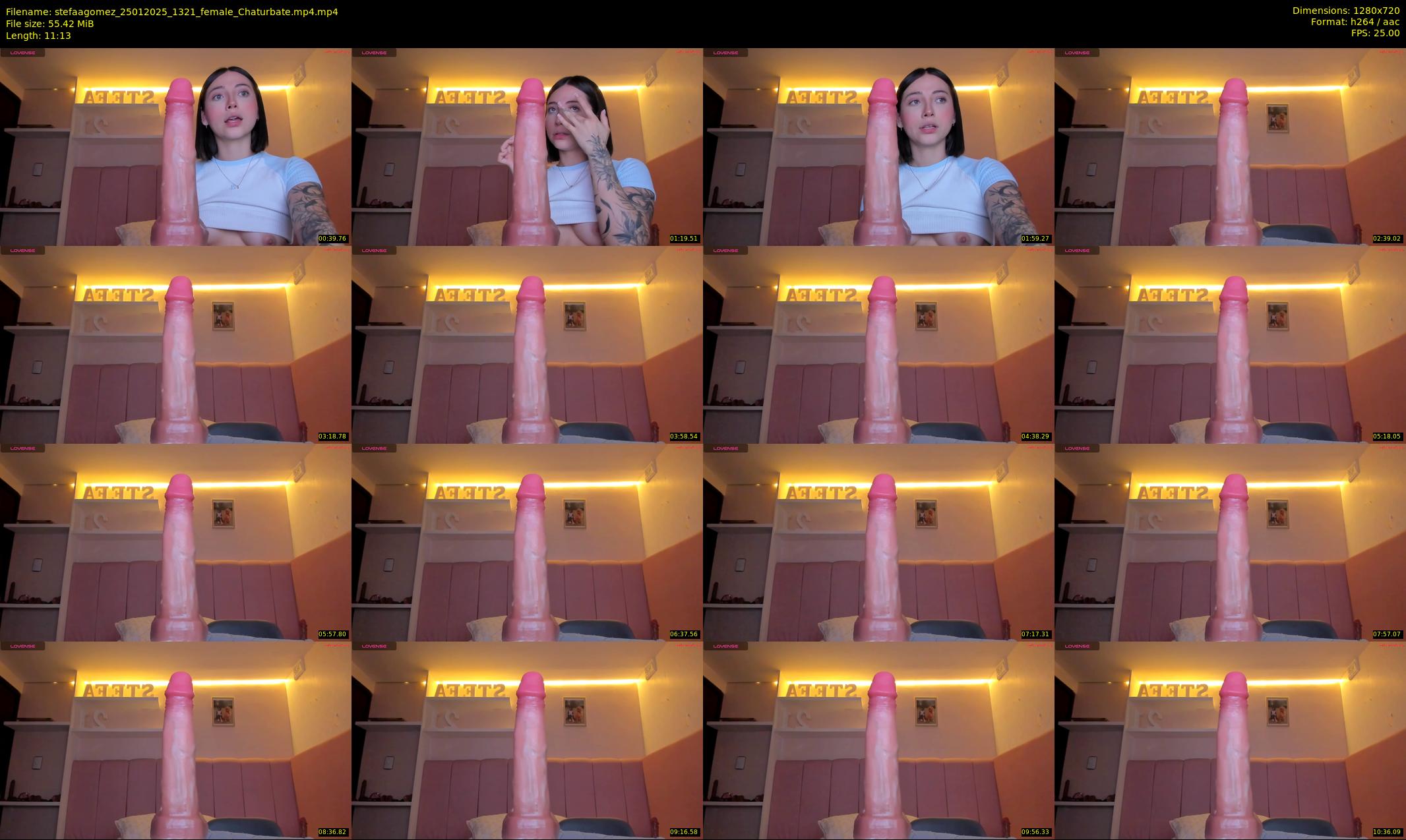 stefaagomez — 12 minute Chaturbate female cam show recording, 720p, Jan 25, 2025