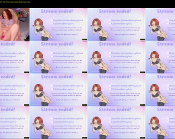 strawberryyfoxie — 8 minute Chaturbate female cam show recording, 720p, Jan 28, 2025