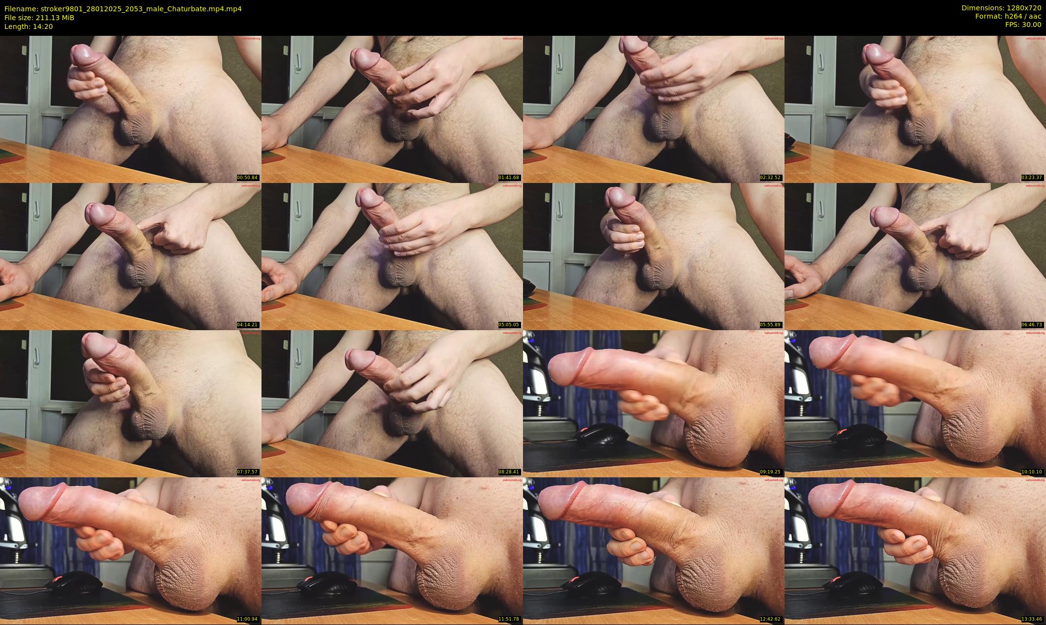 stroker9801 — 15 minute Chaturbate male cam show recording, 720p, Jan 28, 2025