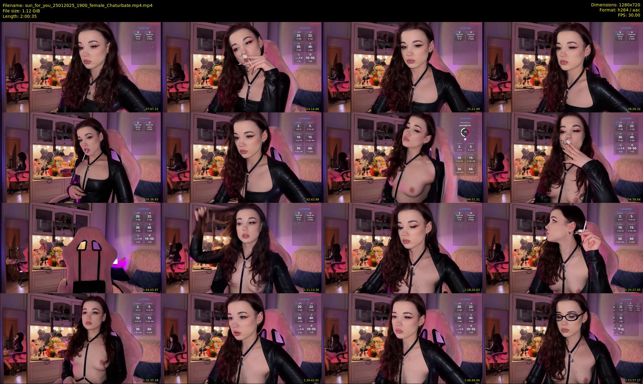 sun_for_you — 121 minute Chaturbate female cam show recording, 720p, Jan 25, 2025
