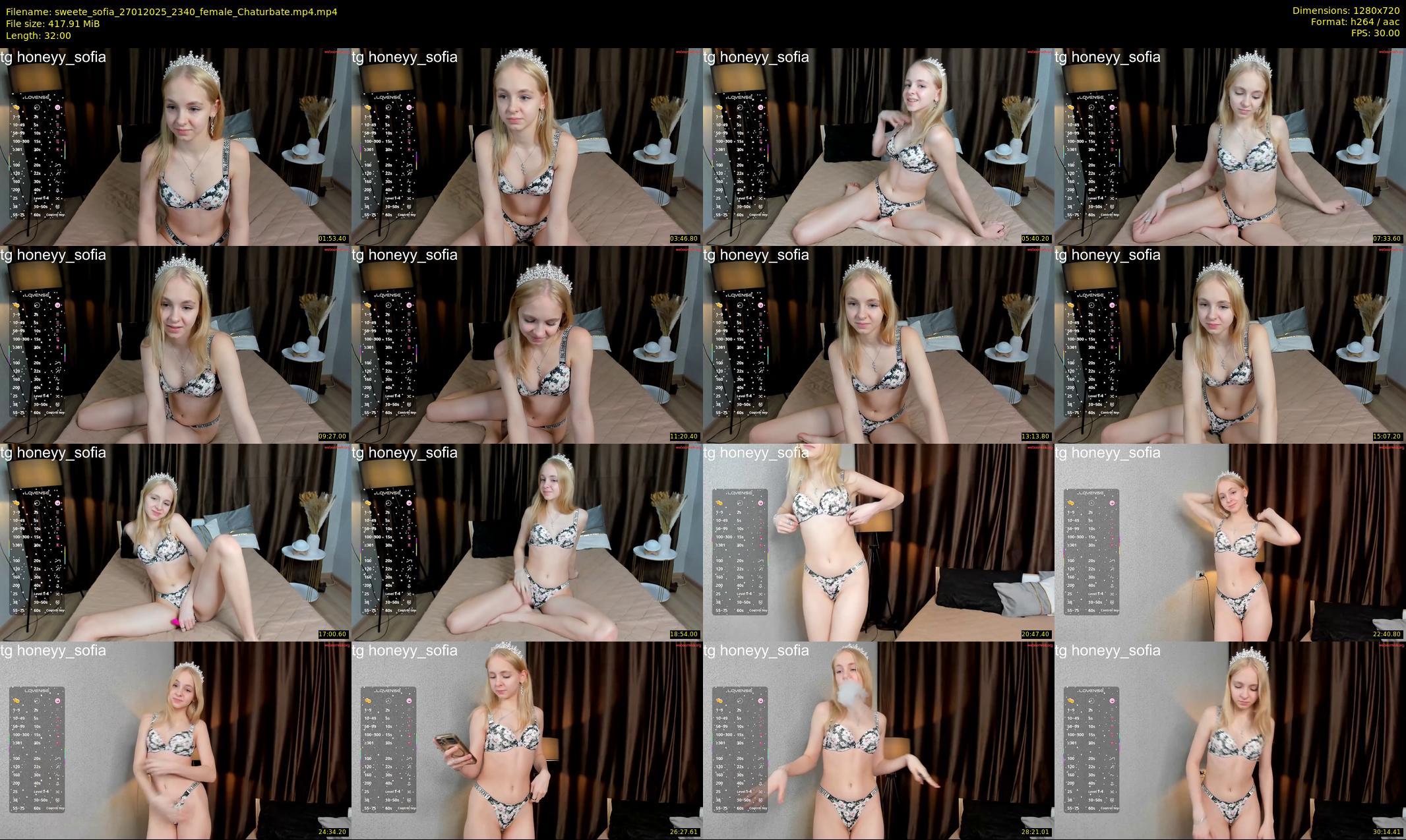 sweete_sofia — 32 minute Chaturbate female cam show recording, 720p, Jan 27, 2025