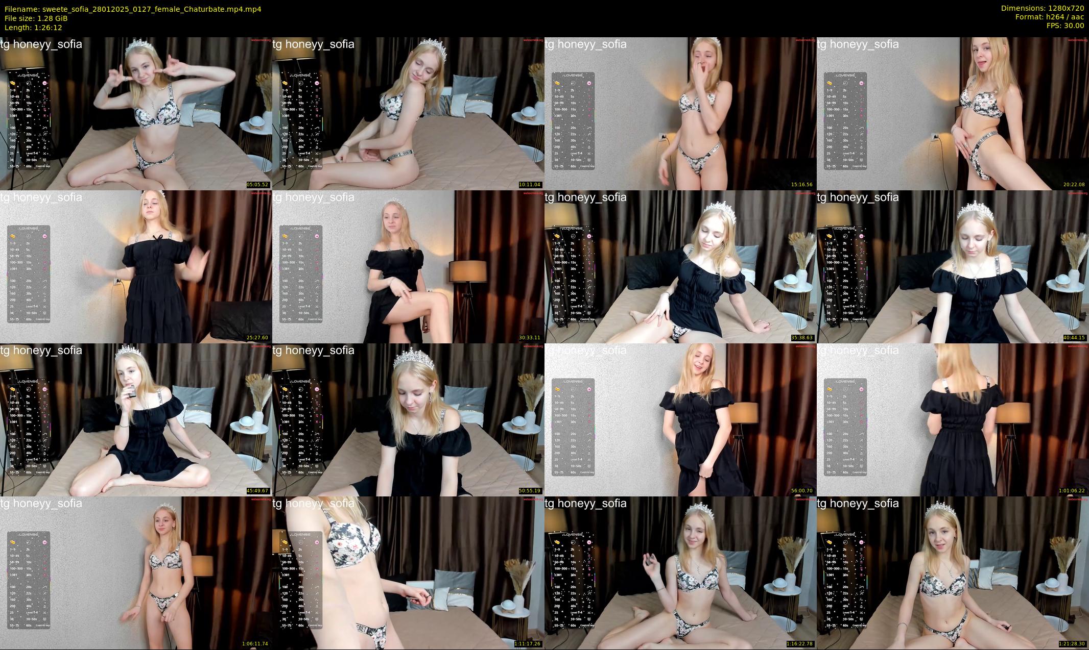 sweete_sofia — 87 minute Chaturbate female cam show recording, 720p, Jan 28, 2025