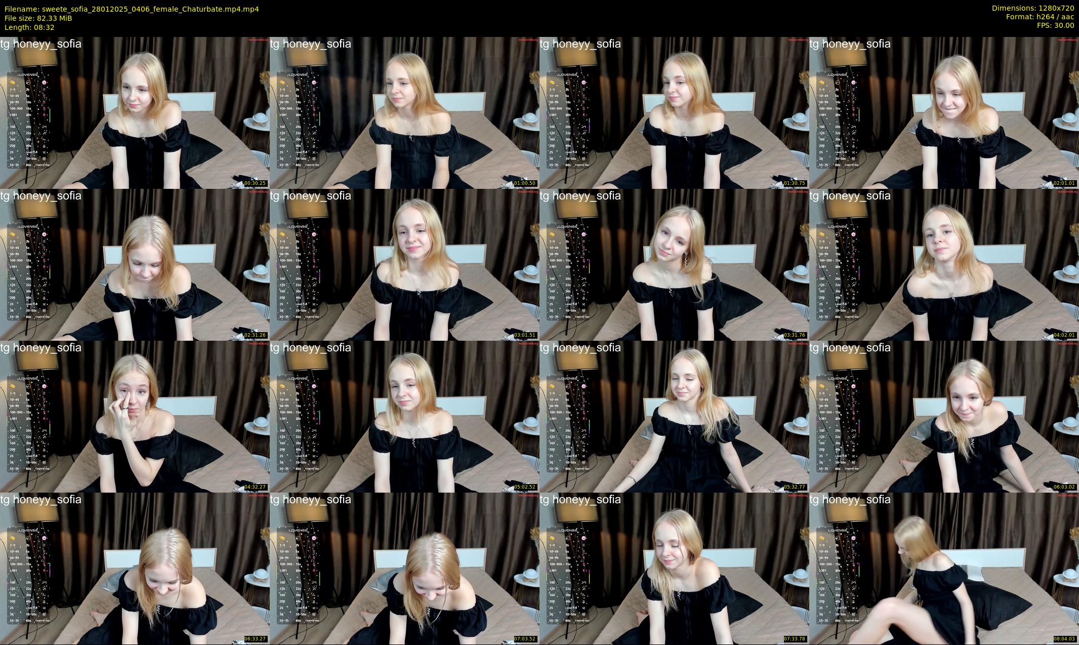 sweete_sofia — 9 minute Chaturbate female cam show recording, 720p, Jan 28, 2025