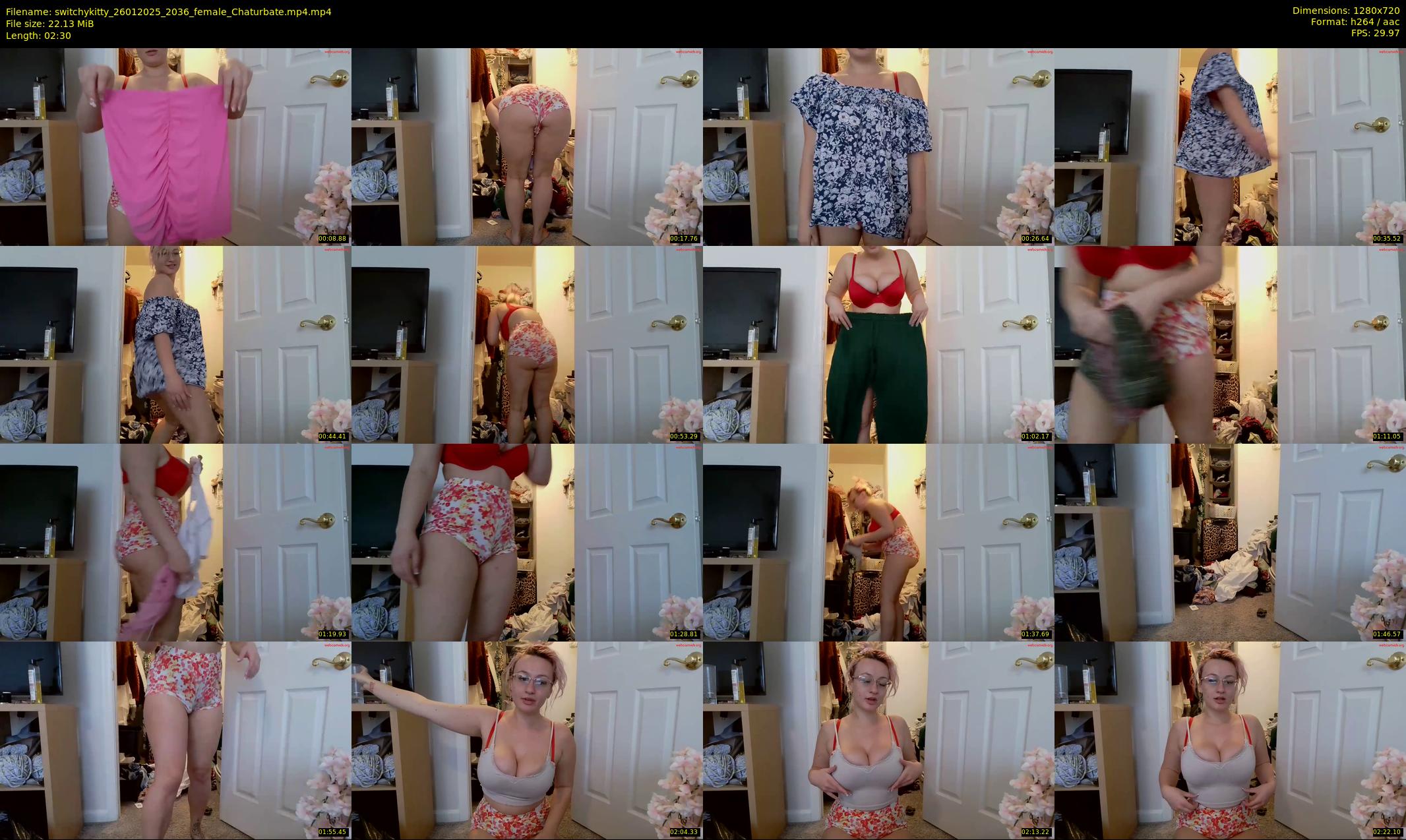 switchykitty — 3 minute Chaturbate female cam show recording, 720p, Jan 26, 2025