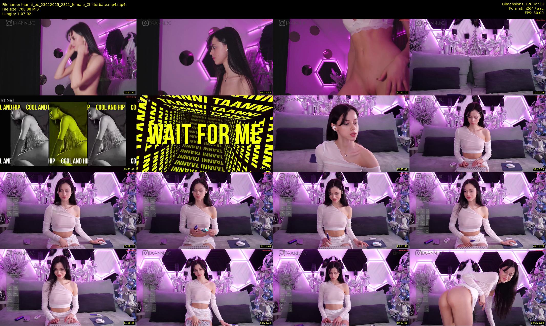 taanni_bc — 68 minute Chaturbate female cam show recording, 720p, Jan 23, 2025