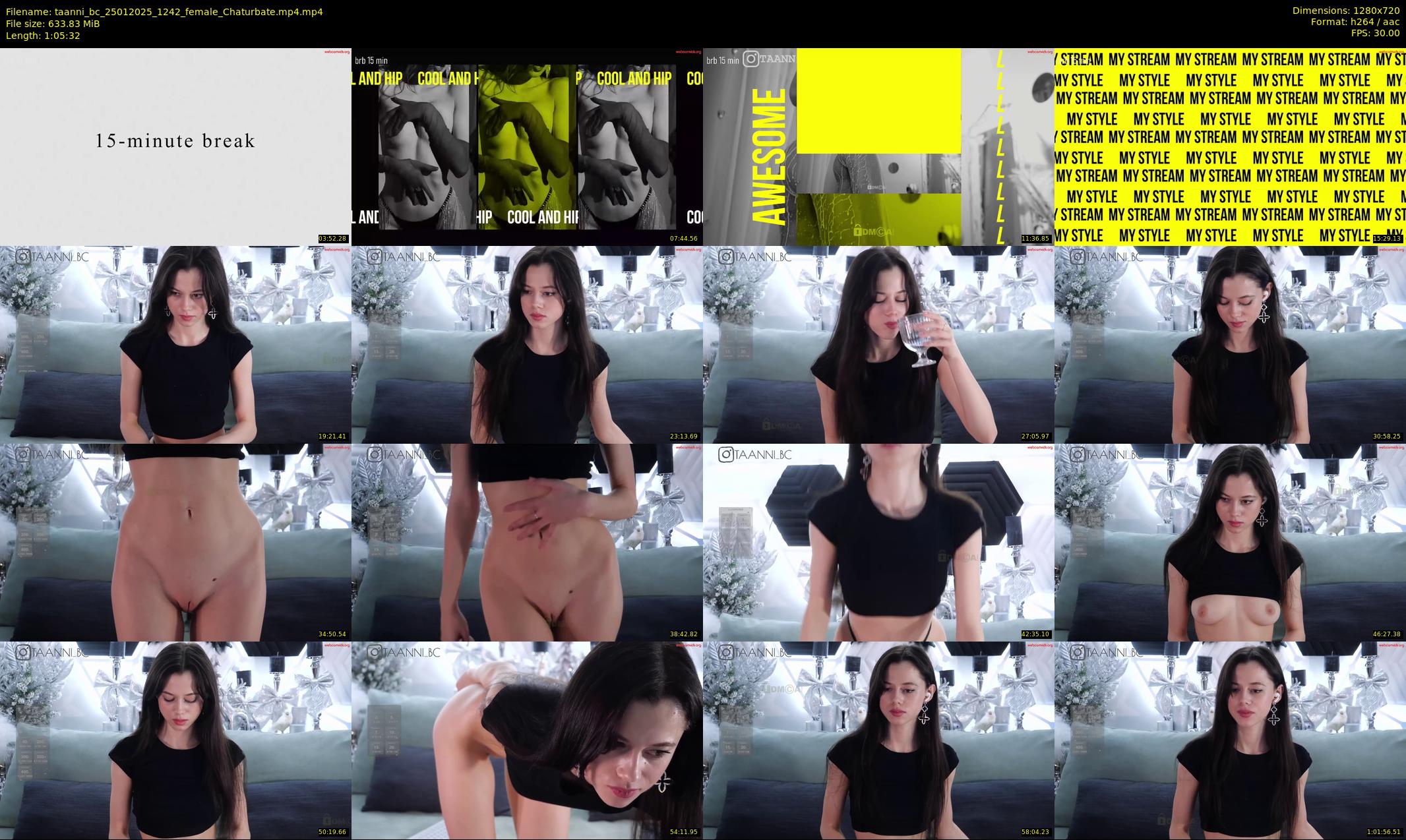 taanni_bc — 66 minute Chaturbate female cam show recording, 720p, Jan 25, 2025