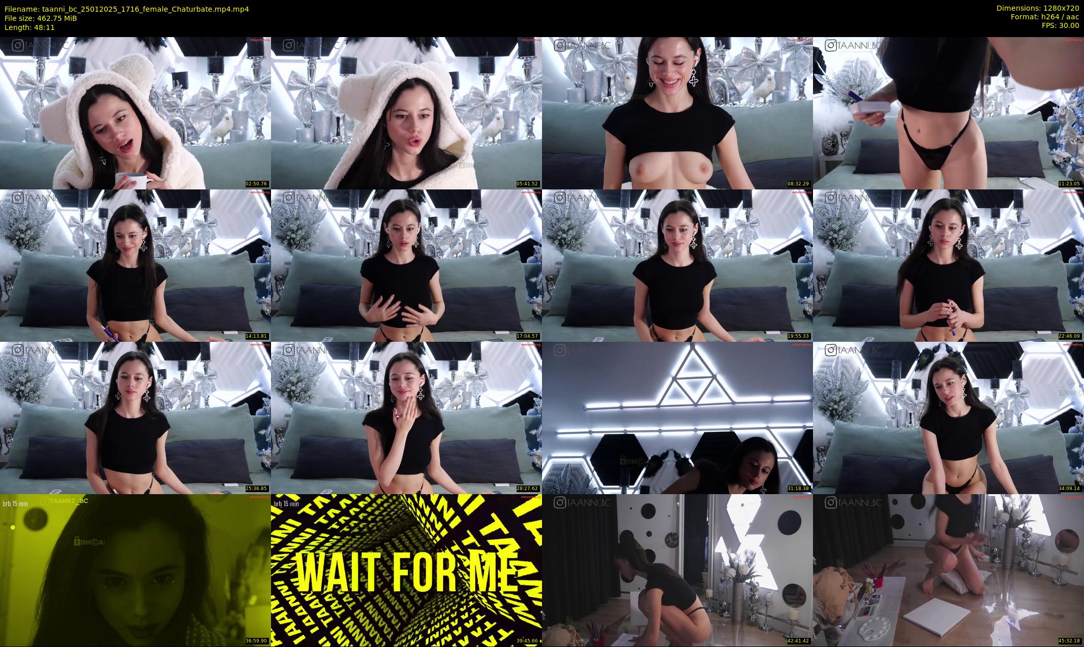 taanni_bc — 49 minute Chaturbate female cam show recording, 720p, Jan 25, 2025
