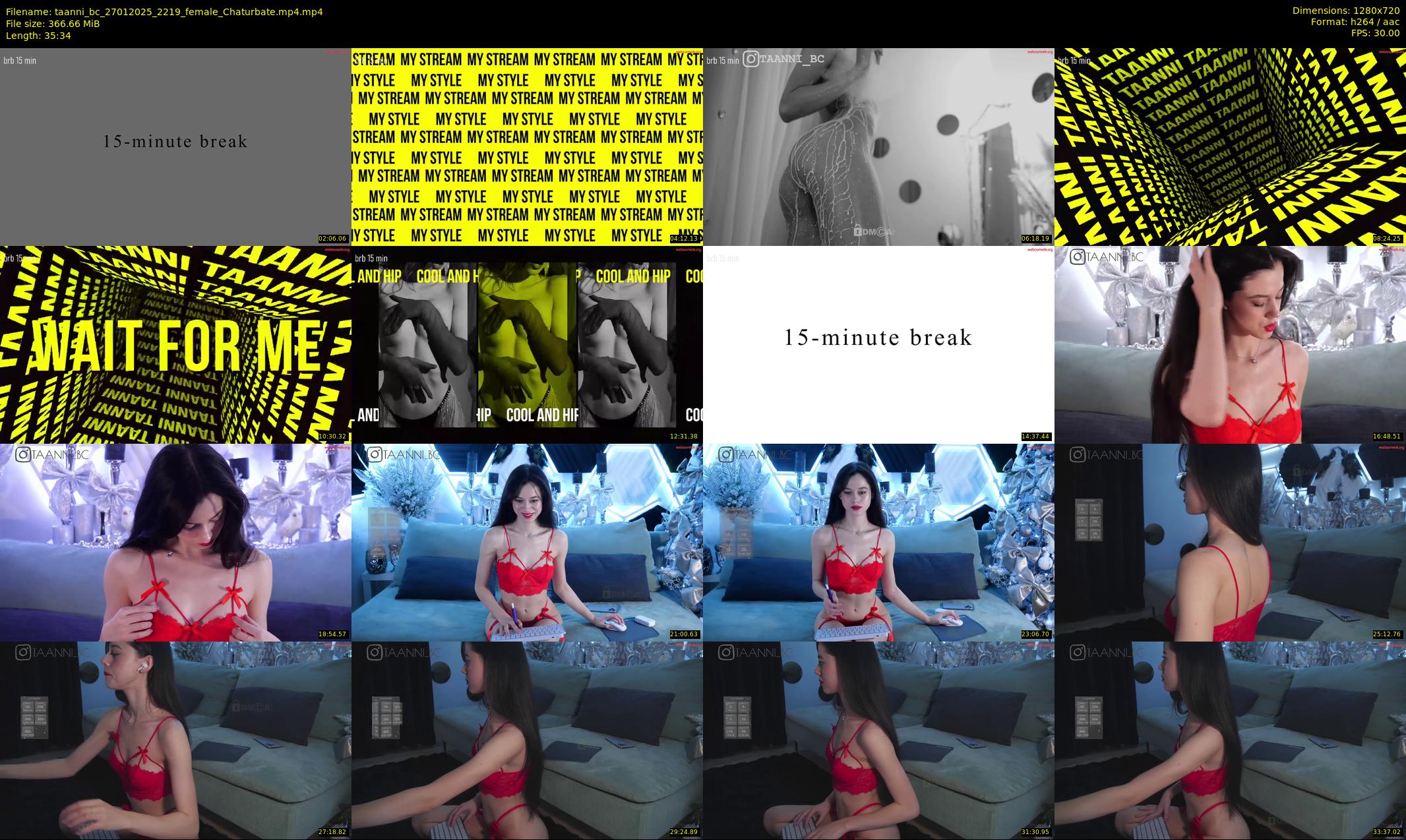 taanni_bc — 36 minute Chaturbate female cam show recording, 720p, Jan 27, 2025