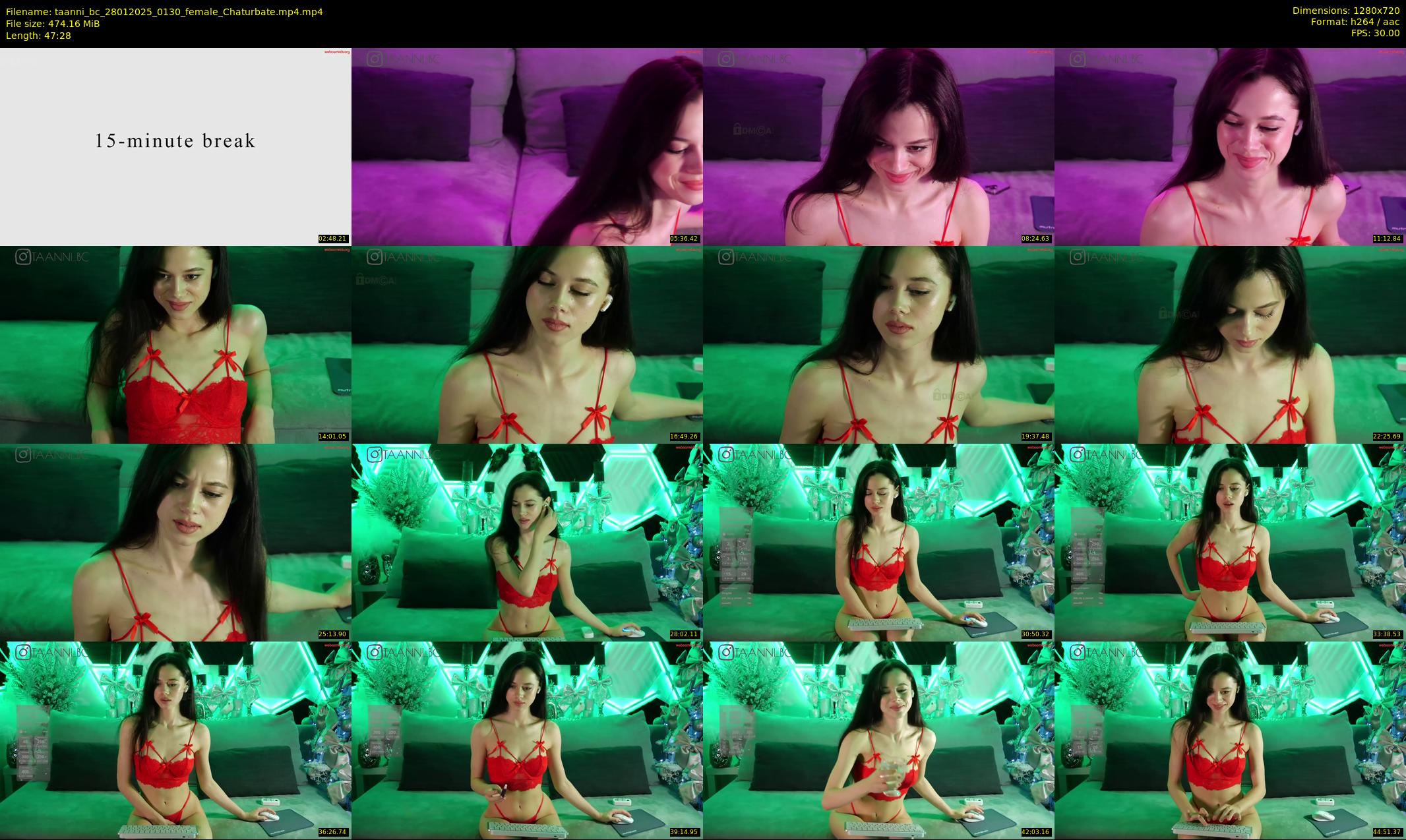taanni_bc — 48 minute Chaturbate female cam show recording, 720p, Jan 28, 2025
