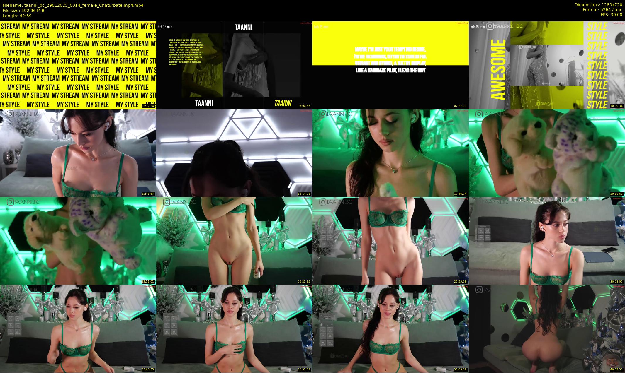 taanni_bc — 43 minute Chaturbate female cam show recording, 720p, Jan 29, 2025